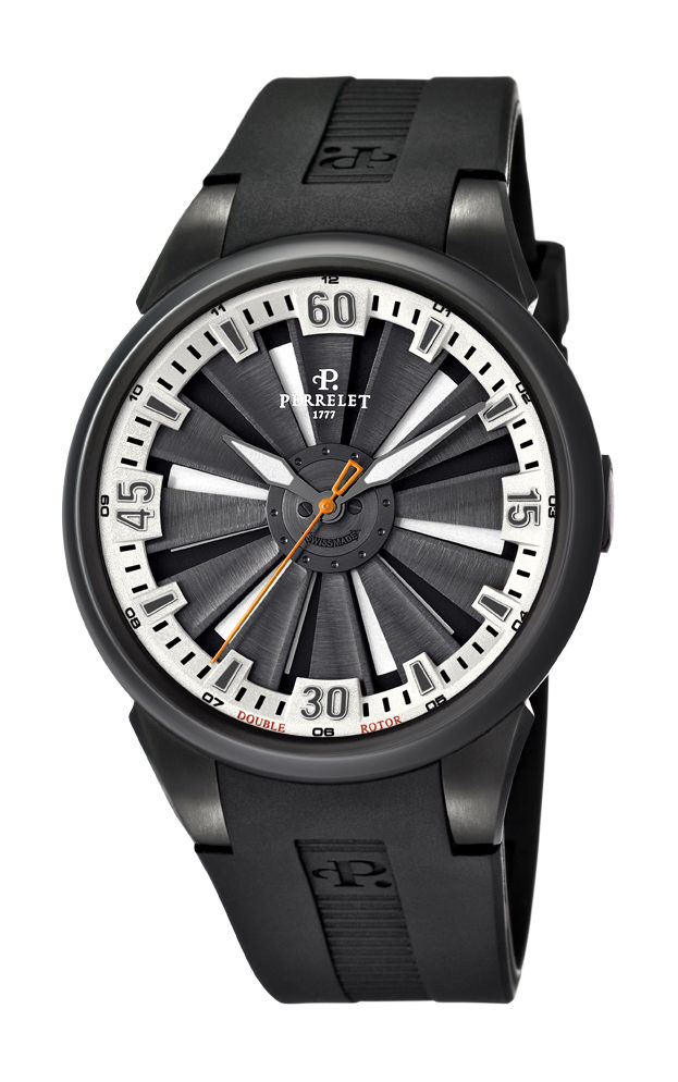 Perrelet Turbine 3 Hands 44mm luxury timepiece - detailed view