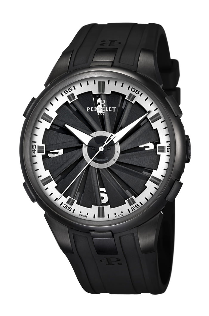 Perrelet Turbine 3 Hands 48mm luxury timepiece - detailed view