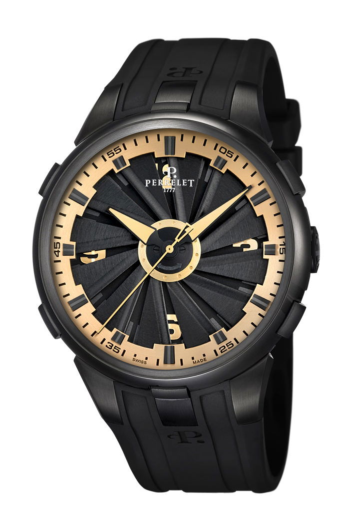 Perrelet Turbine 3 Hands 48mm luxury timepiece - detailed view