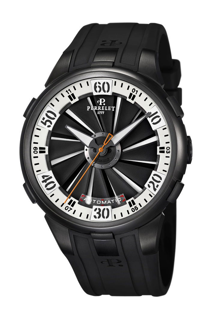 Perrelet Turbine 3 Hands 48mm luxury timepiece - detailed view