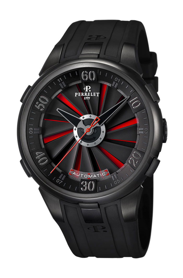 Perrelet Turbine 3 Hands 48mm luxury timepiece - detailed view