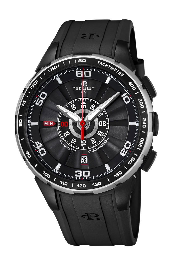 Perrelet Turbine Chrono luxury timepiece - detailed view