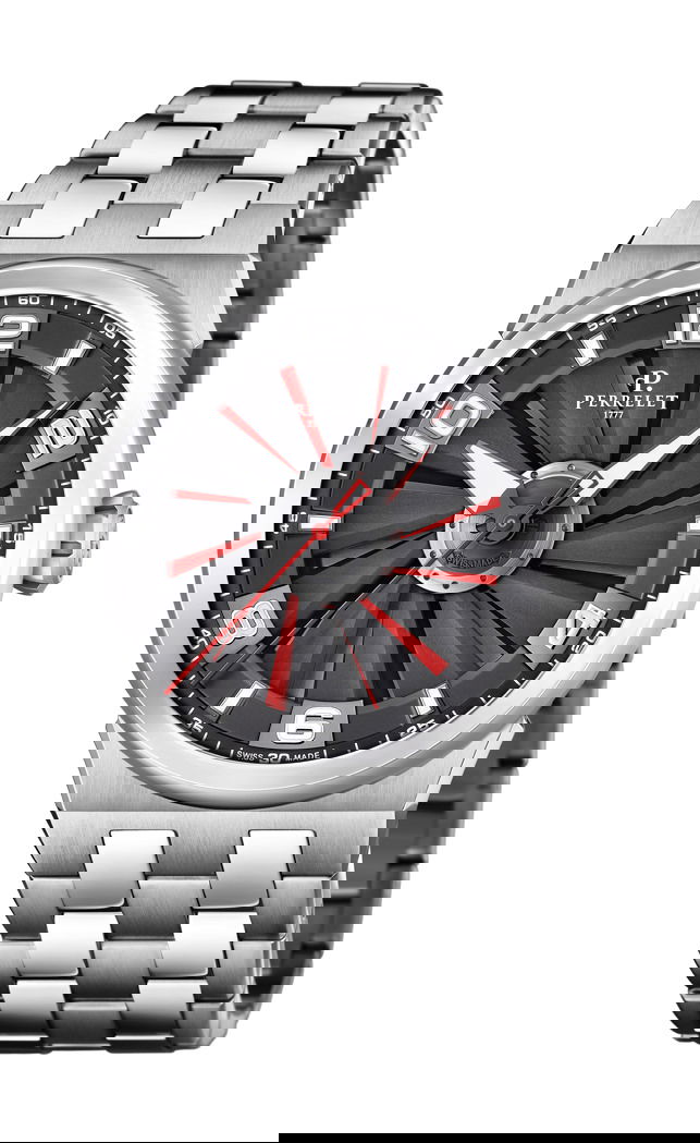 Perrelet Turbine Evo 3 Hands luxury timepiece - detailed view