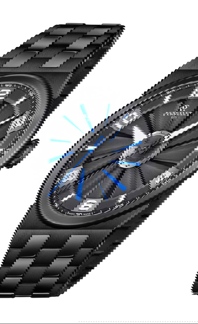 Perrelet Turbine Evo 3 Hands luxury timepiece - detailed view