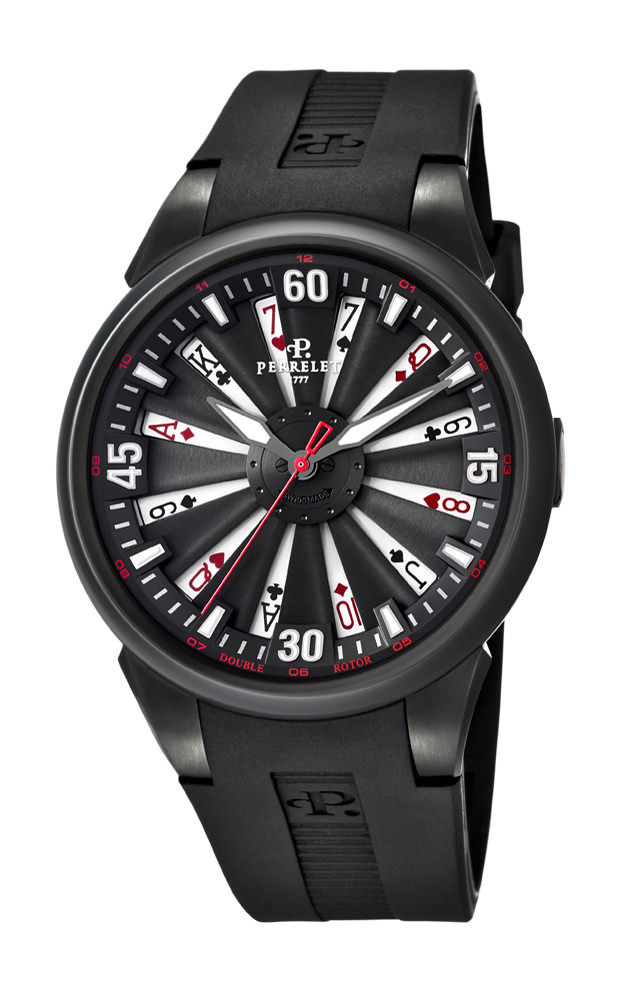 Perrelet Turbine Poker luxury timepiece - detailed view
