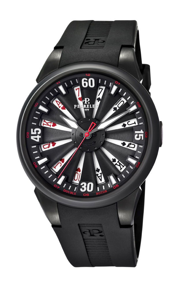 Perrelet Turbine Poker luxury timepiece - detailed view