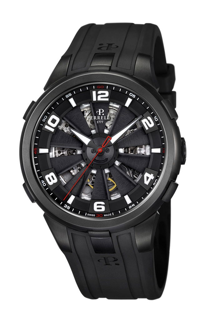 Perrelet Turbine Skeleton luxury timepiece - detailed view