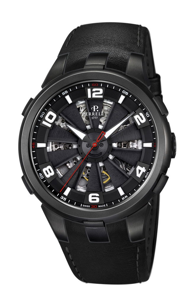 Perrelet Turbine Skeleton luxury timepiece - detailed view