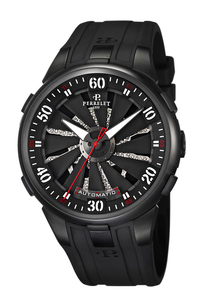 Perrelet Turbine Toxic luxury timepiece - detailed view