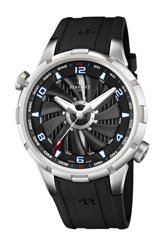Perrelet Turbine Yacht-Diver luxury timepiece - detailed view
