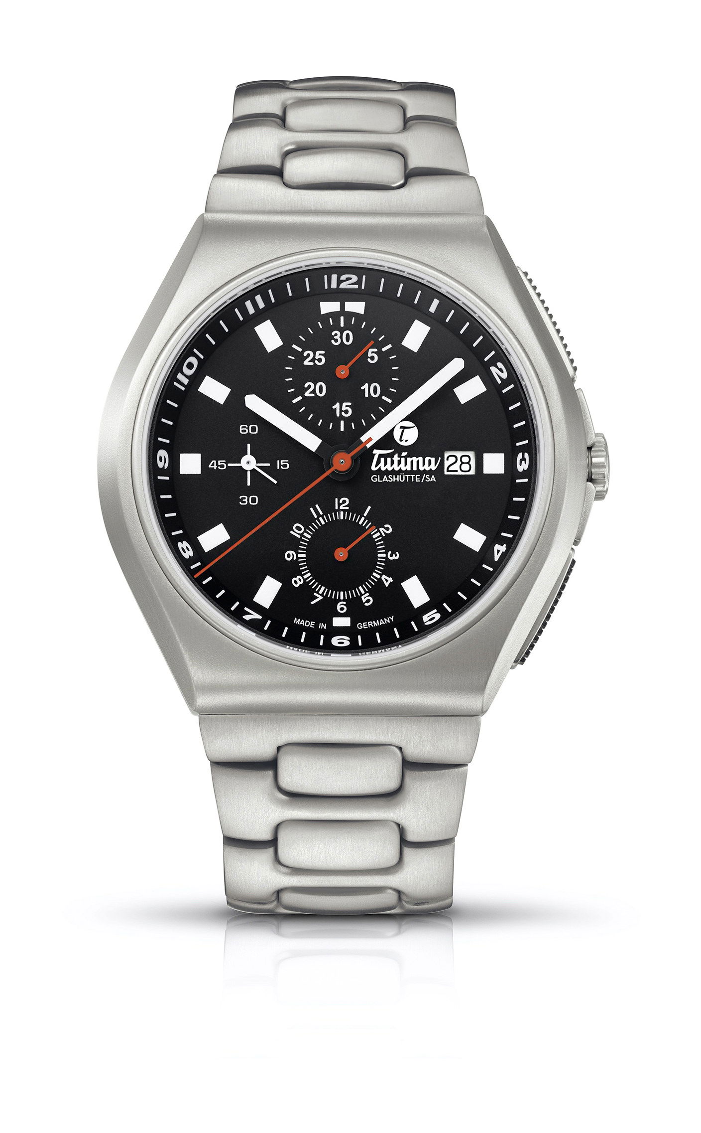 Tutima Glashütte M2 Coastline Chronograph luxury timepiece - detailed view