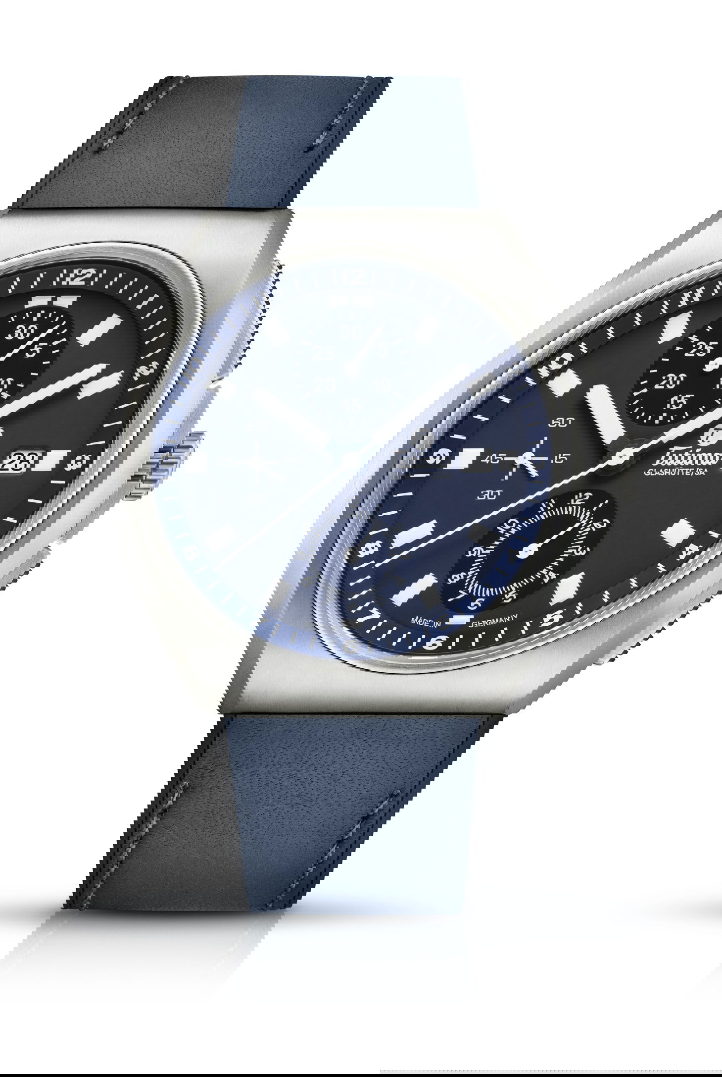 Tutima Glashütte M2 Coastline Chronograph luxury timepiece - detailed view