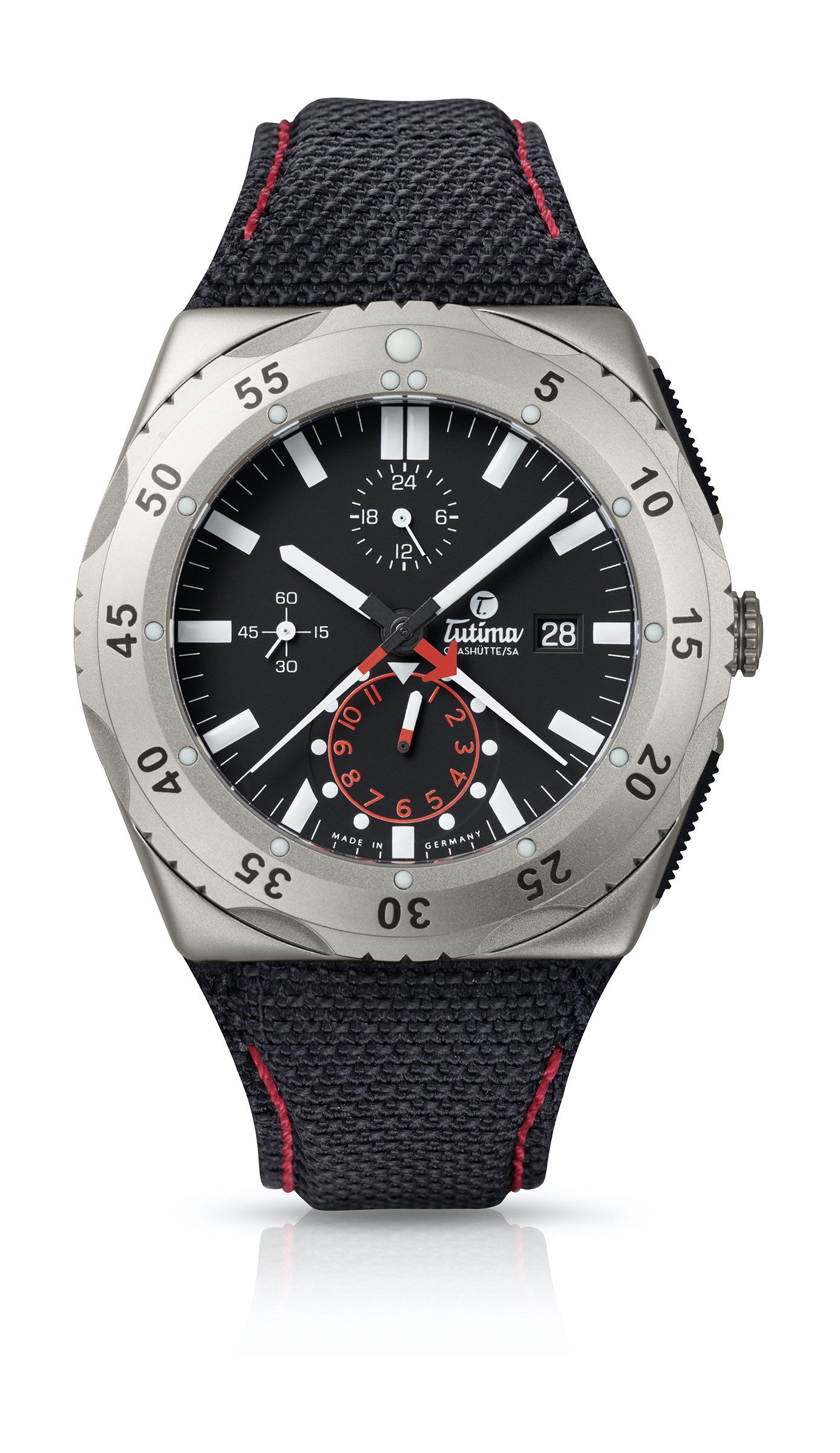 Tutima Glashütte M2 Pioneer luxury timepiece - detailed view