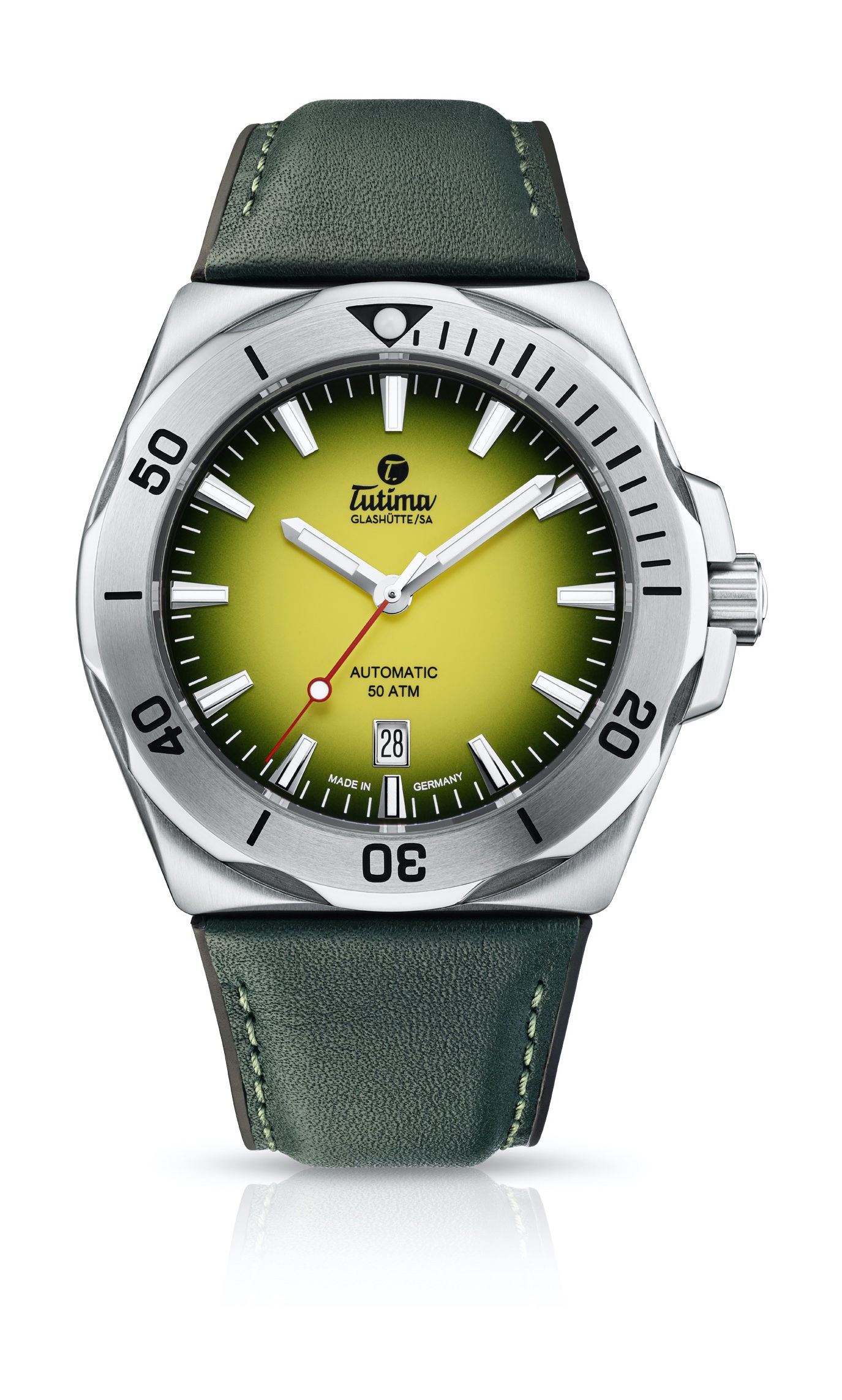 Tutima Glashütte M2 Seven Seas S 44 luxury timepiece - detailed view