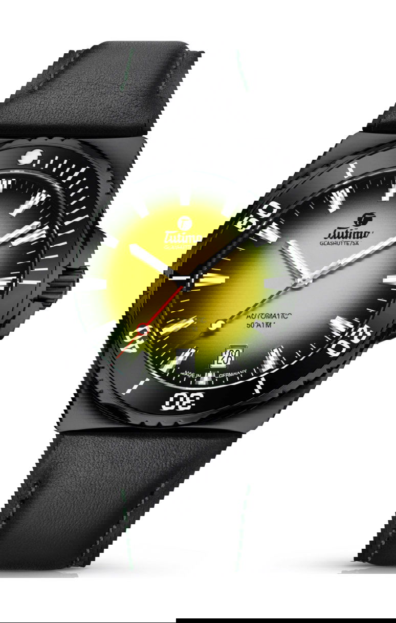Tutima Glashütte M2 Seven Seas S 40 luxury timepiece - detailed view