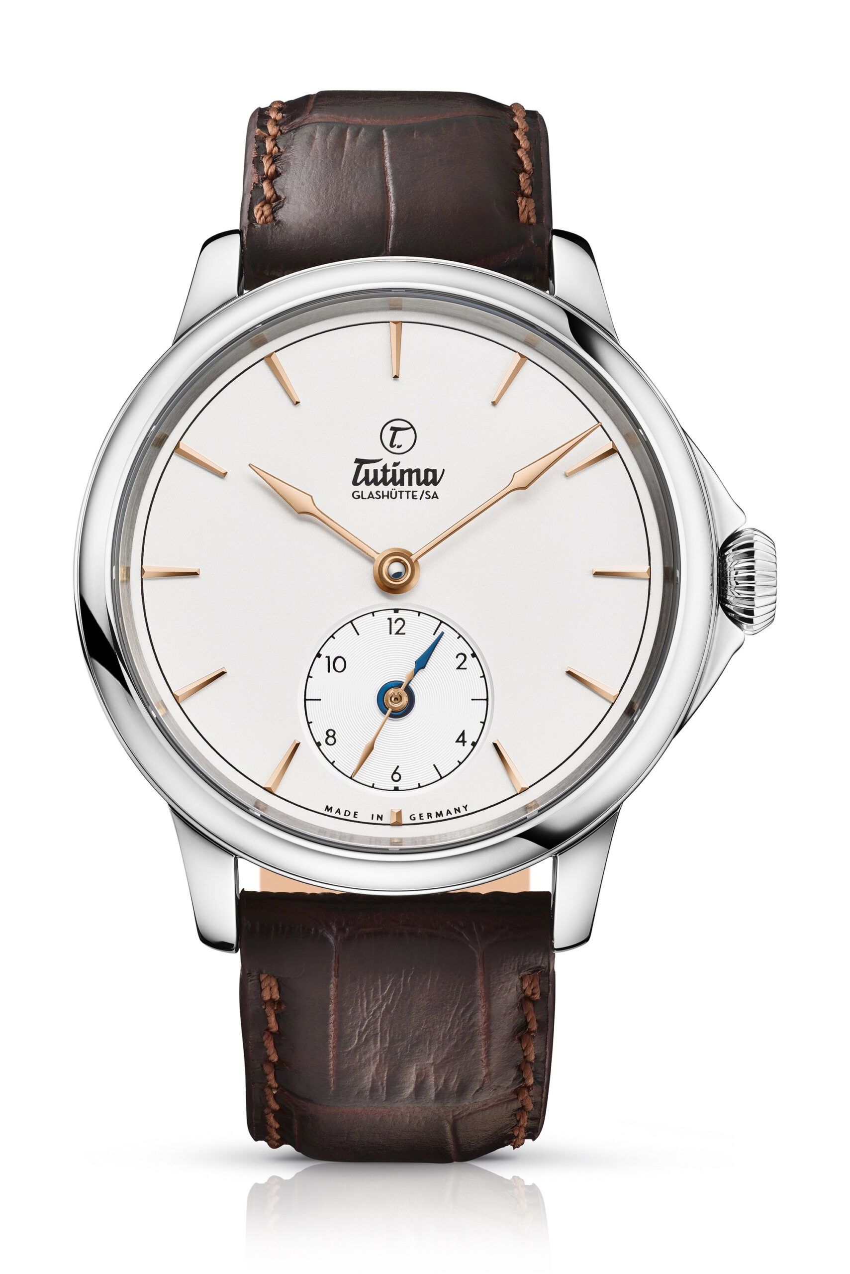 Tutima Glashütte Patria GMT luxury timepiece - detailed view