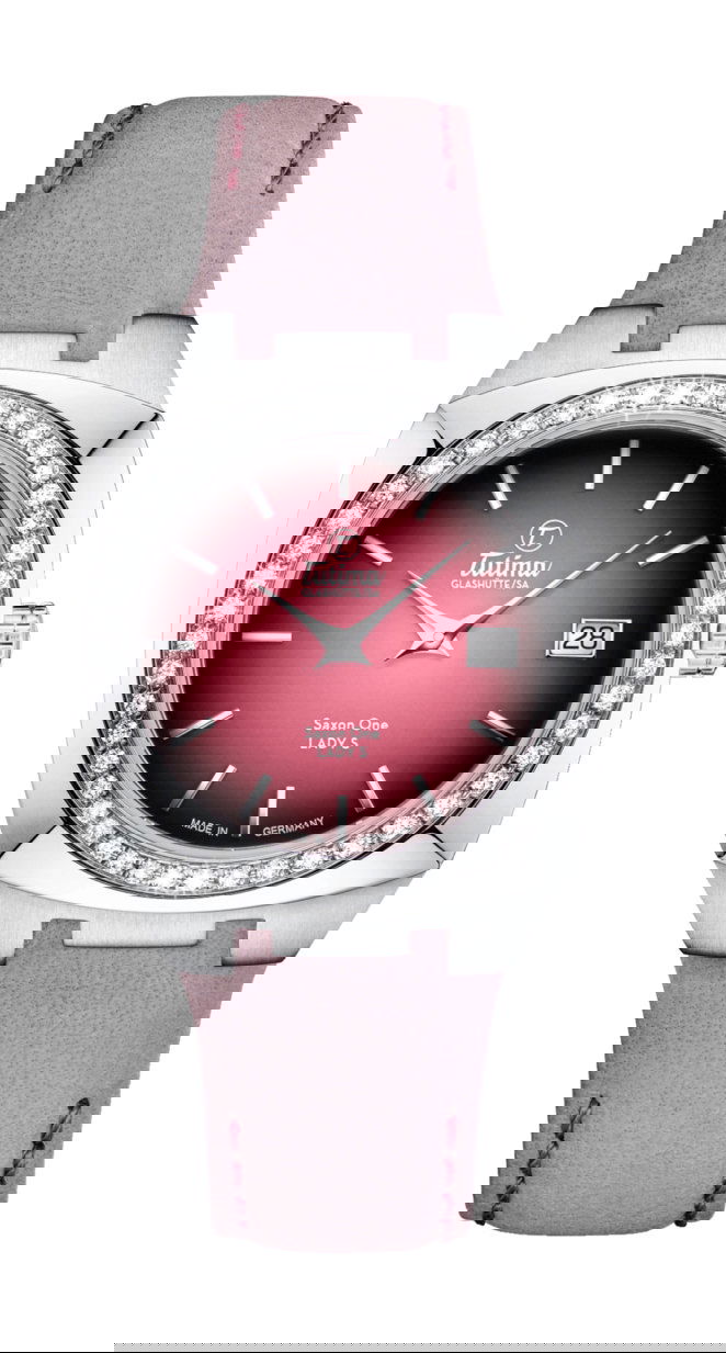 Tutima Glashütte Saxon One Lady S Diamonds luxury timepiece - detailed view