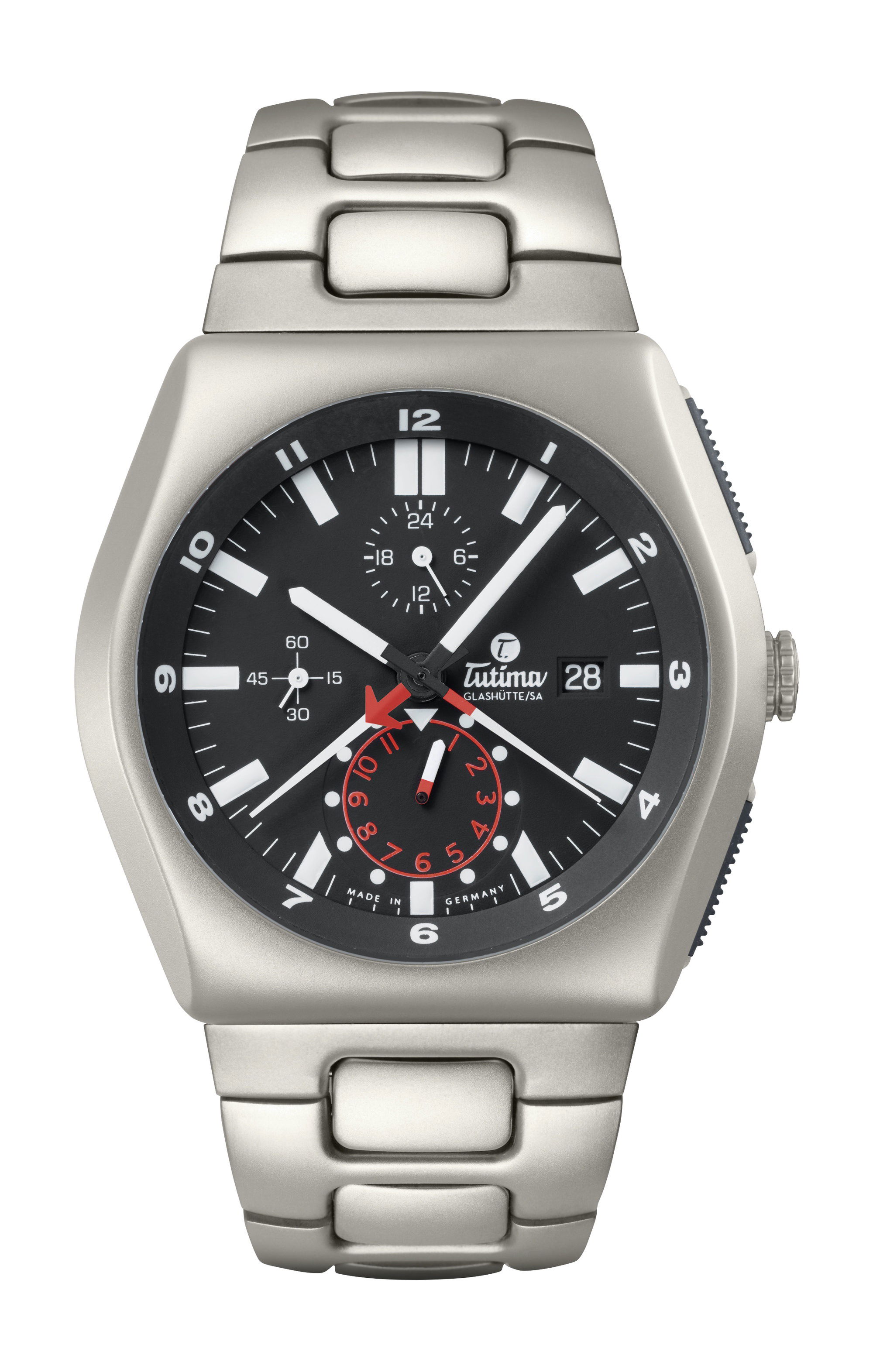 Tutima Glashütte M2 Chronograph luxury timepiece - detailed view