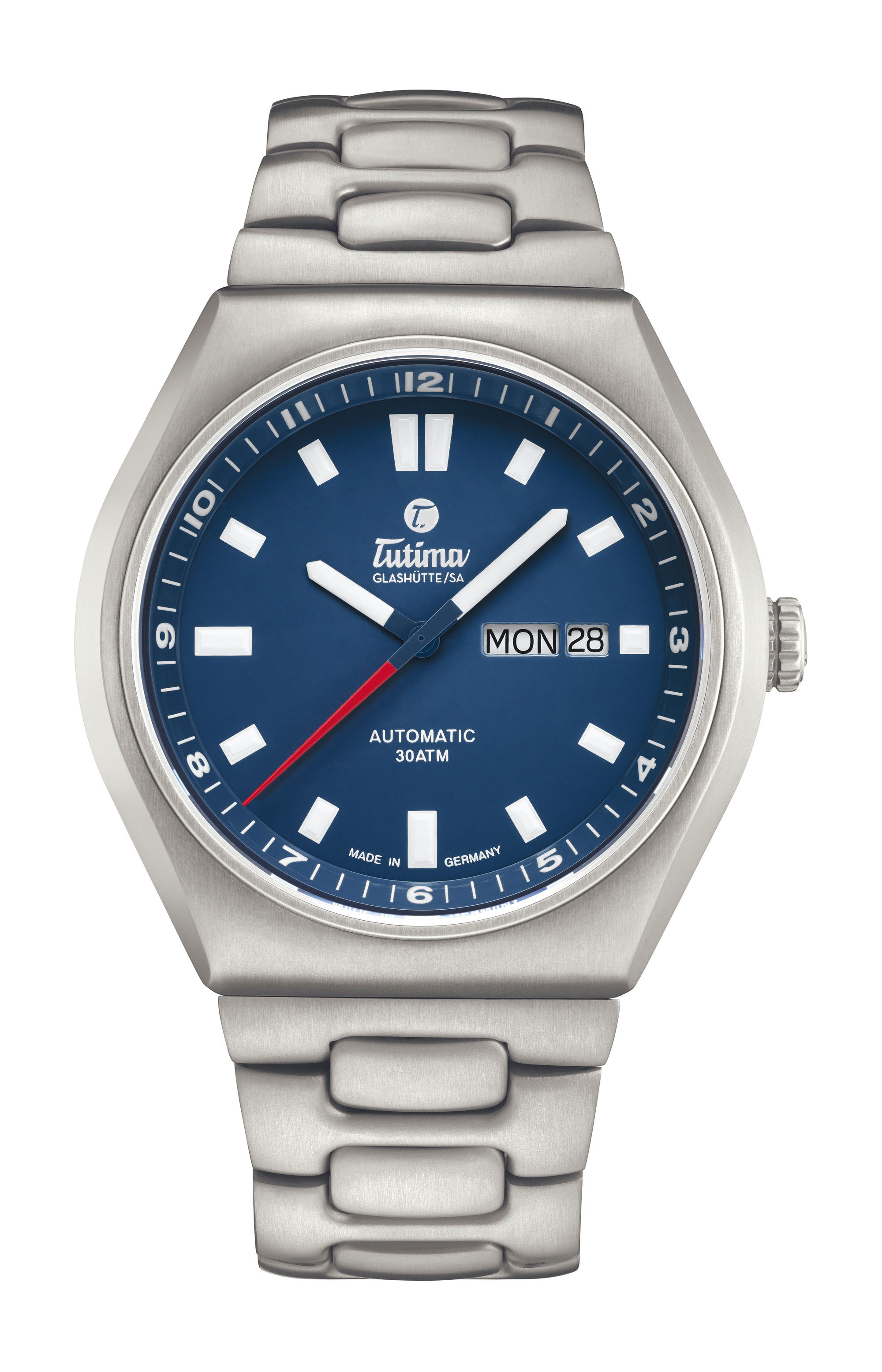 Tutima Glashütte M2 Coastline luxury timepiece - detailed view