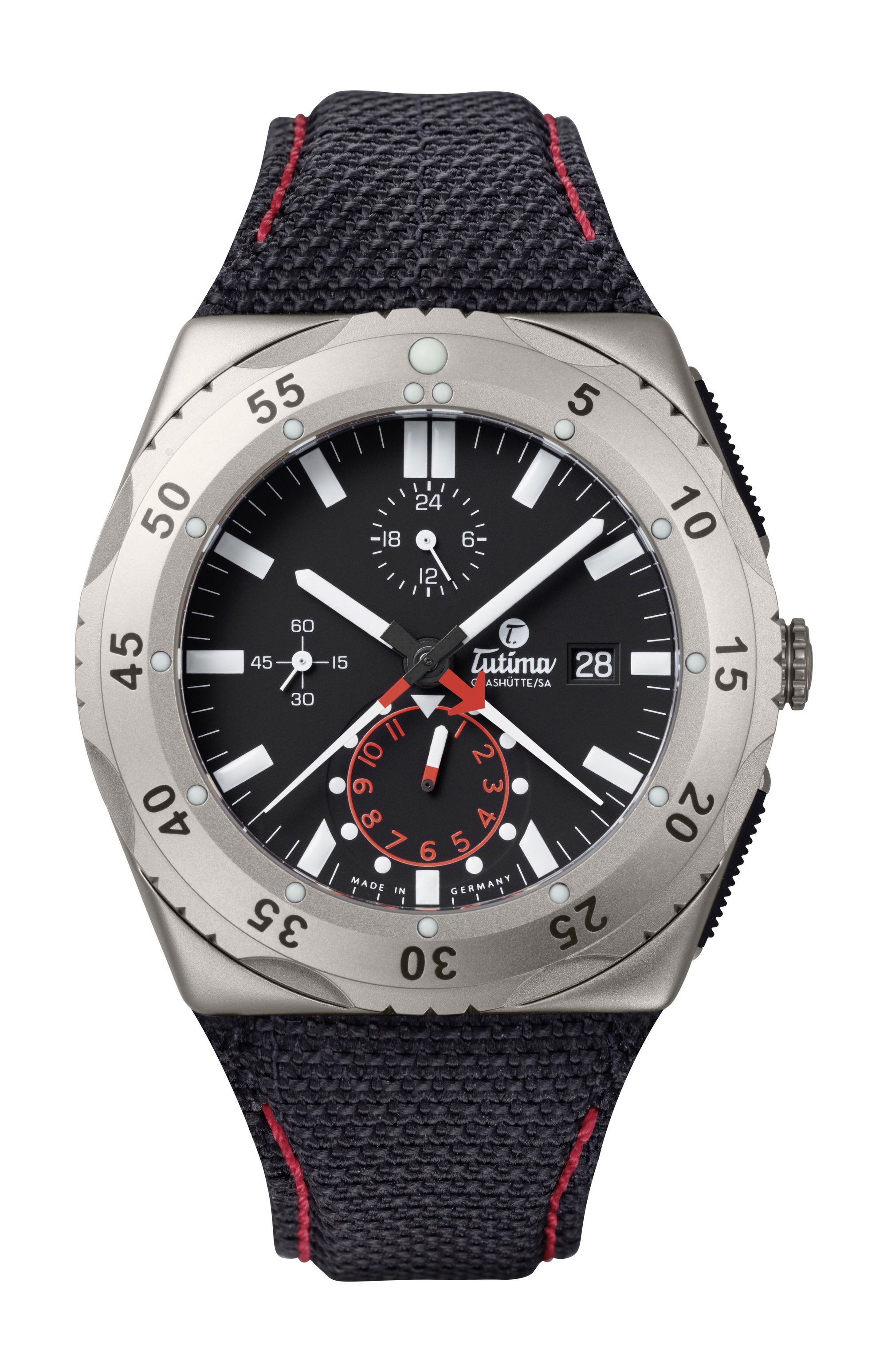 Tutima Glashütte M2 Pioneer luxury timepiece - detailed view