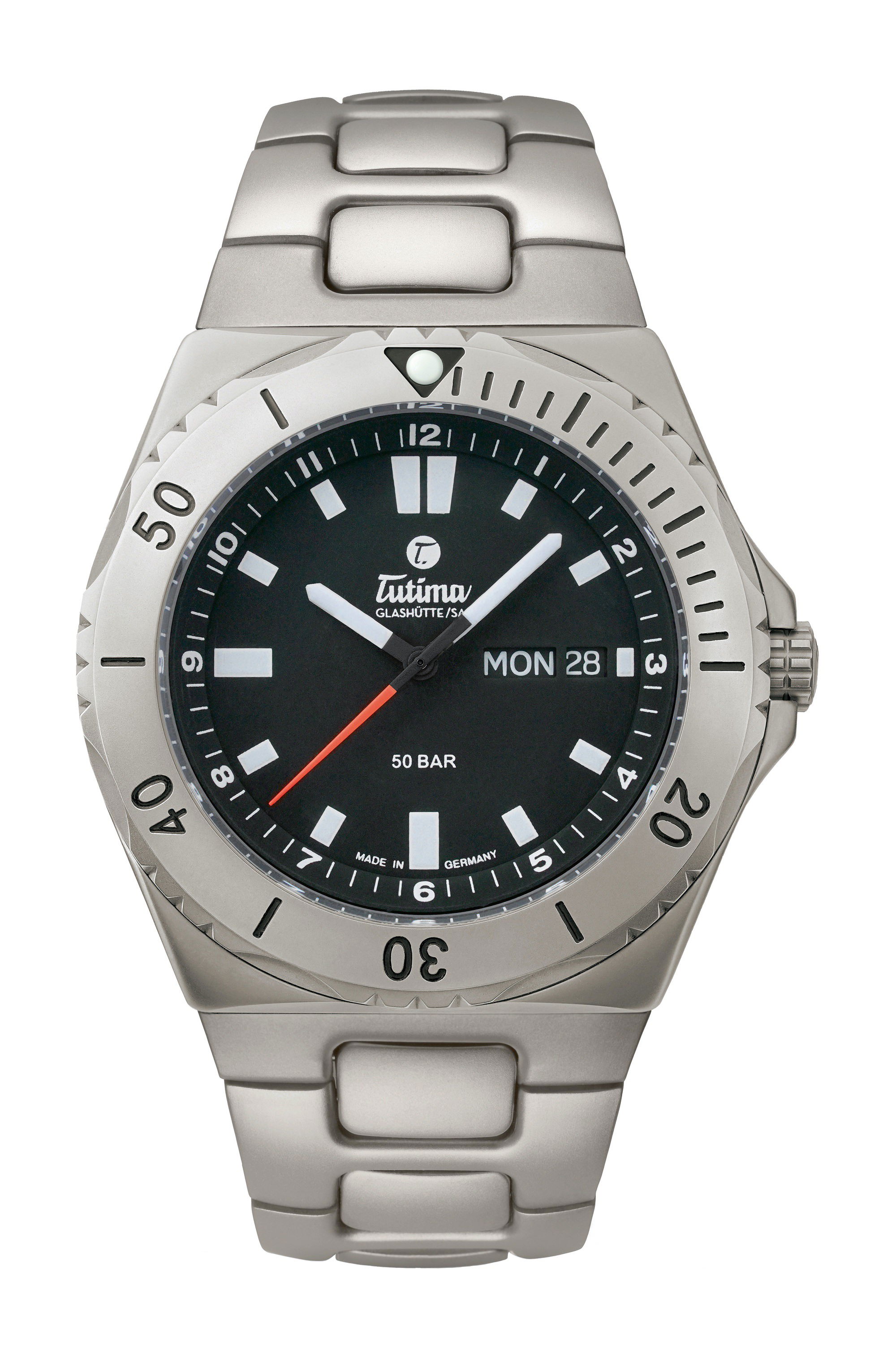 Tutima Glashütte M2 Seven Seas luxury timepiece - detailed view