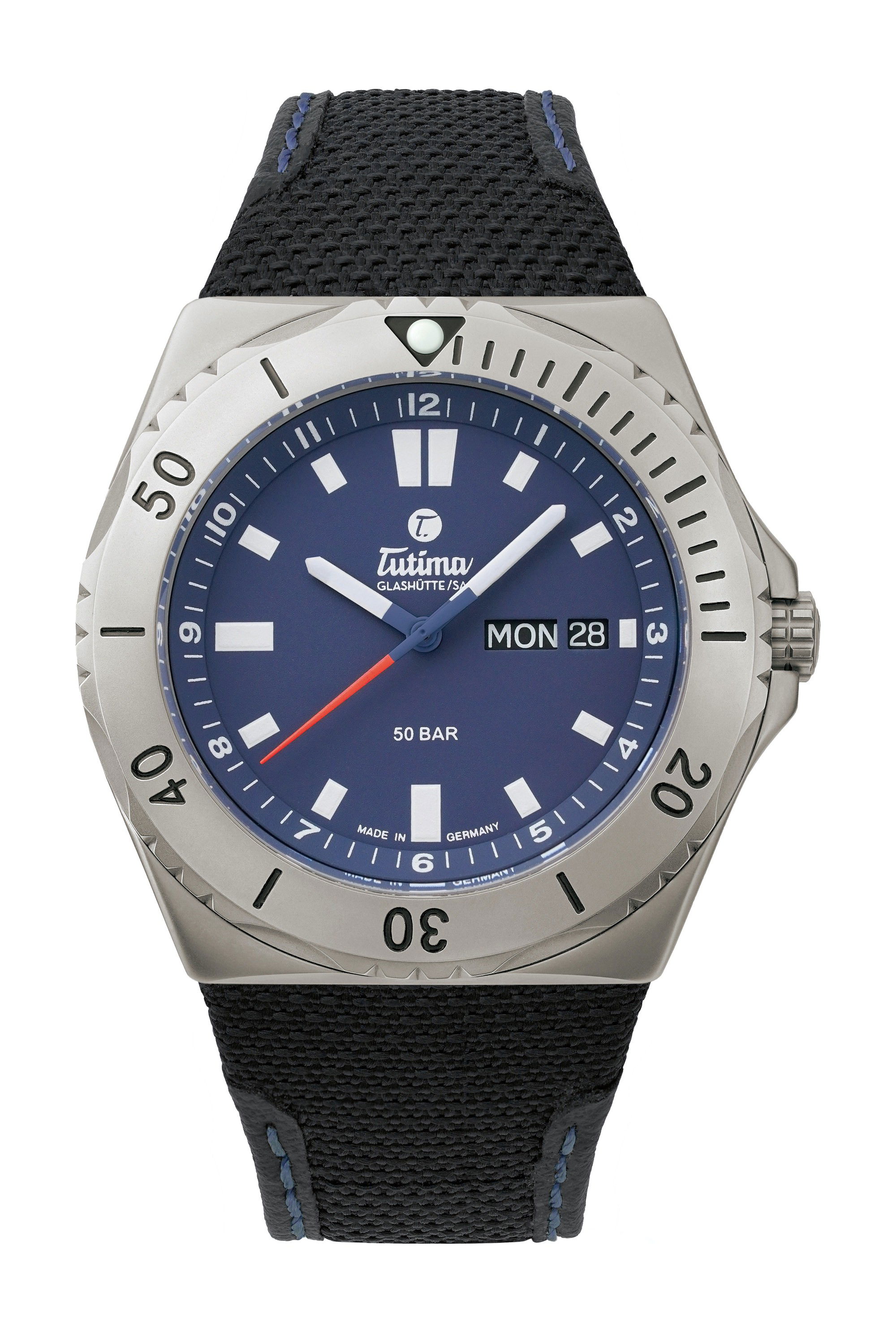 Tutima Glashütte M2 Seven Seas luxury timepiece - detailed view