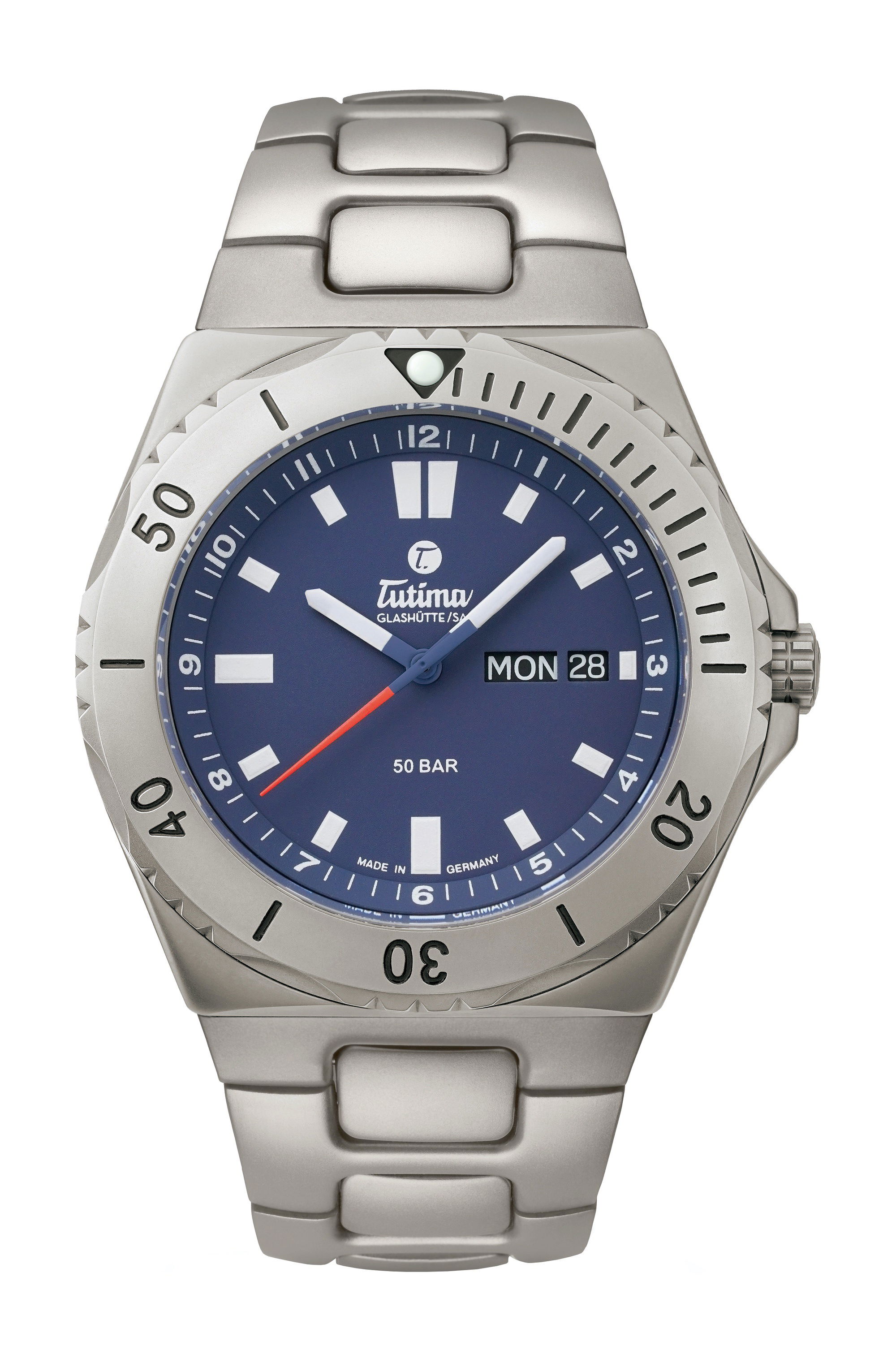 Tutima Glashütte M2 Seven Seas luxury timepiece - detailed view