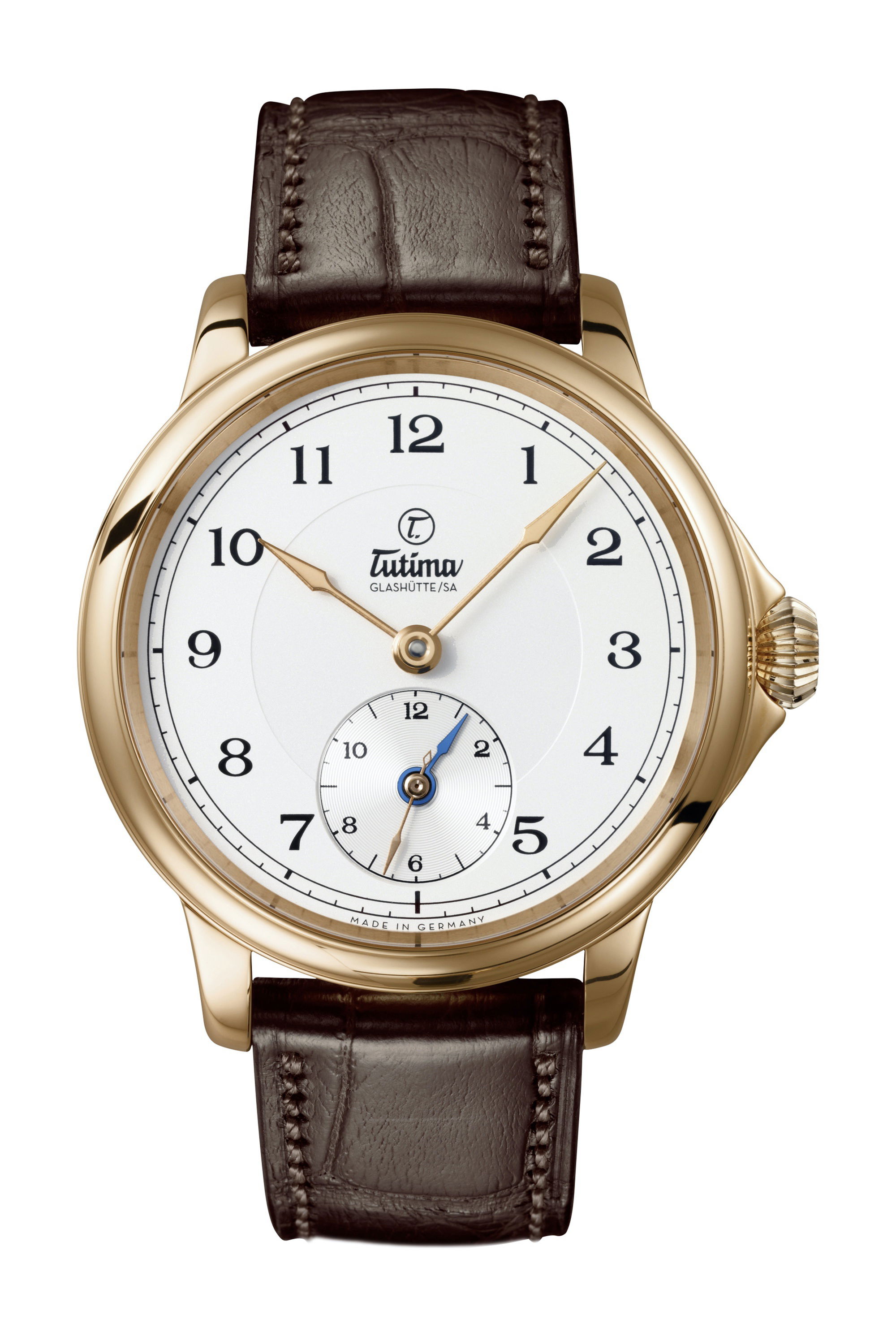 Tutima Glashütte Patria Dual Time luxury timepiece - detailed view