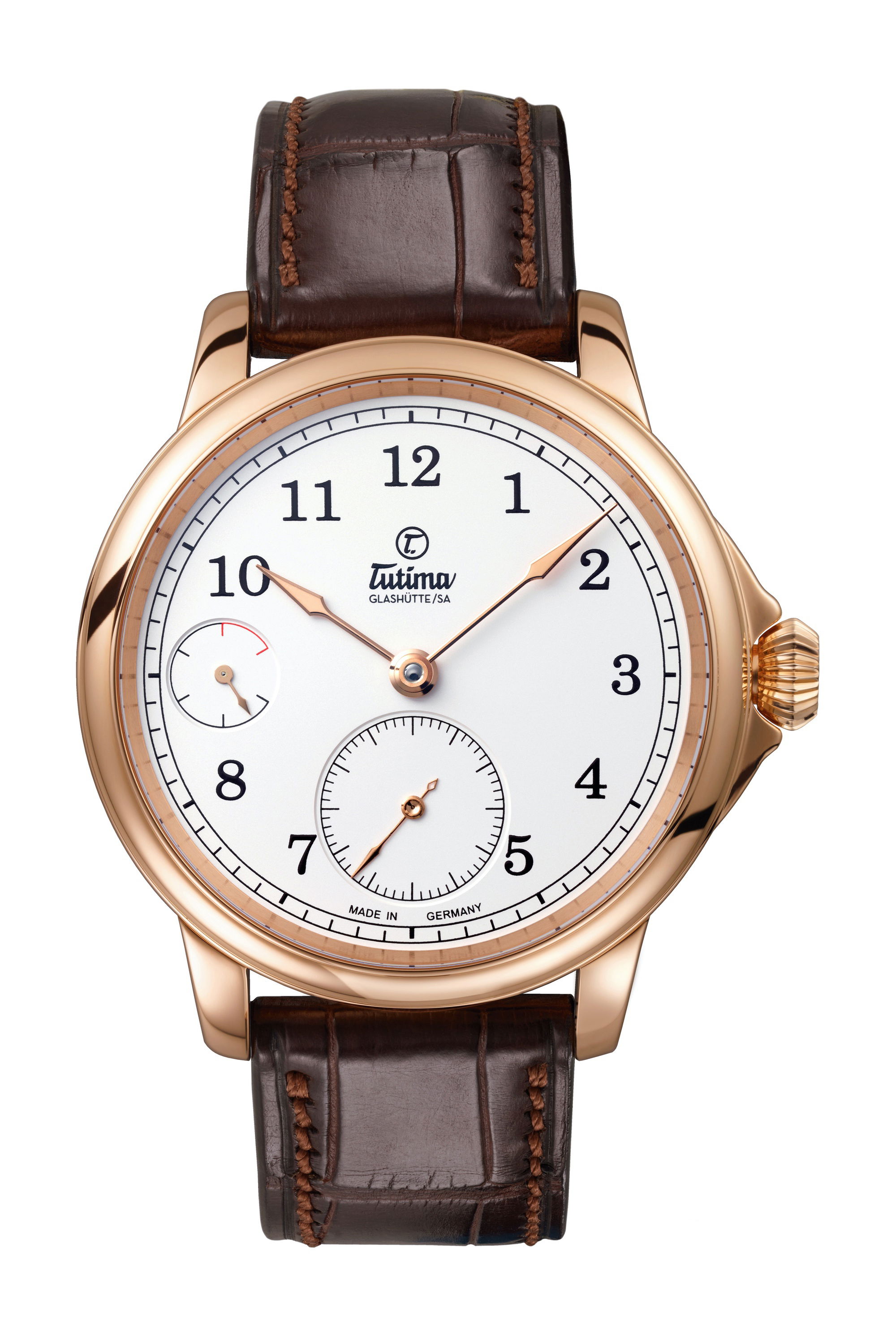 Tutima Glashütte Patria Power Reserve luxury timepiece - detailed view