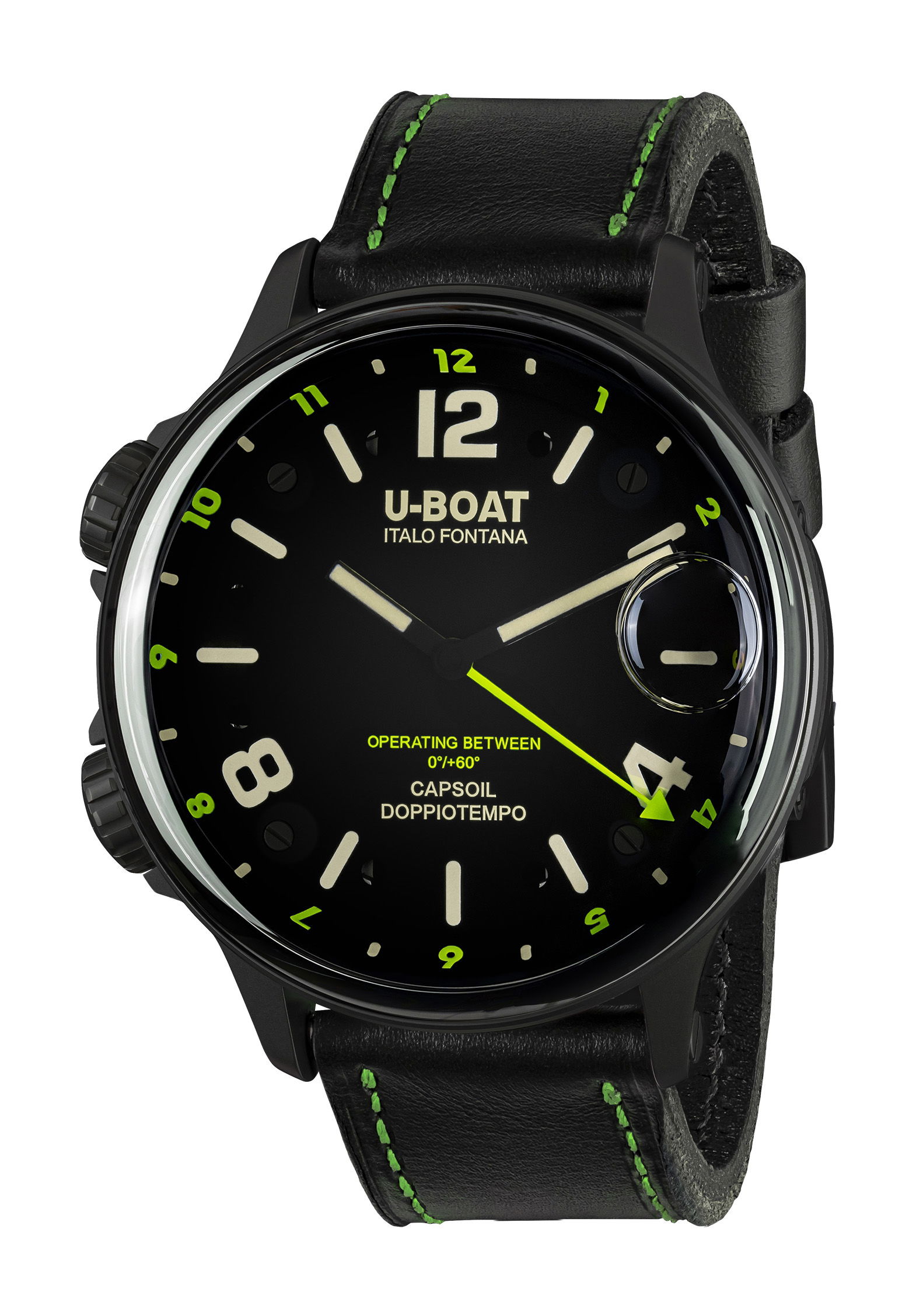 U Boat Capsoil Doppiotempo 55 DLC Green watch