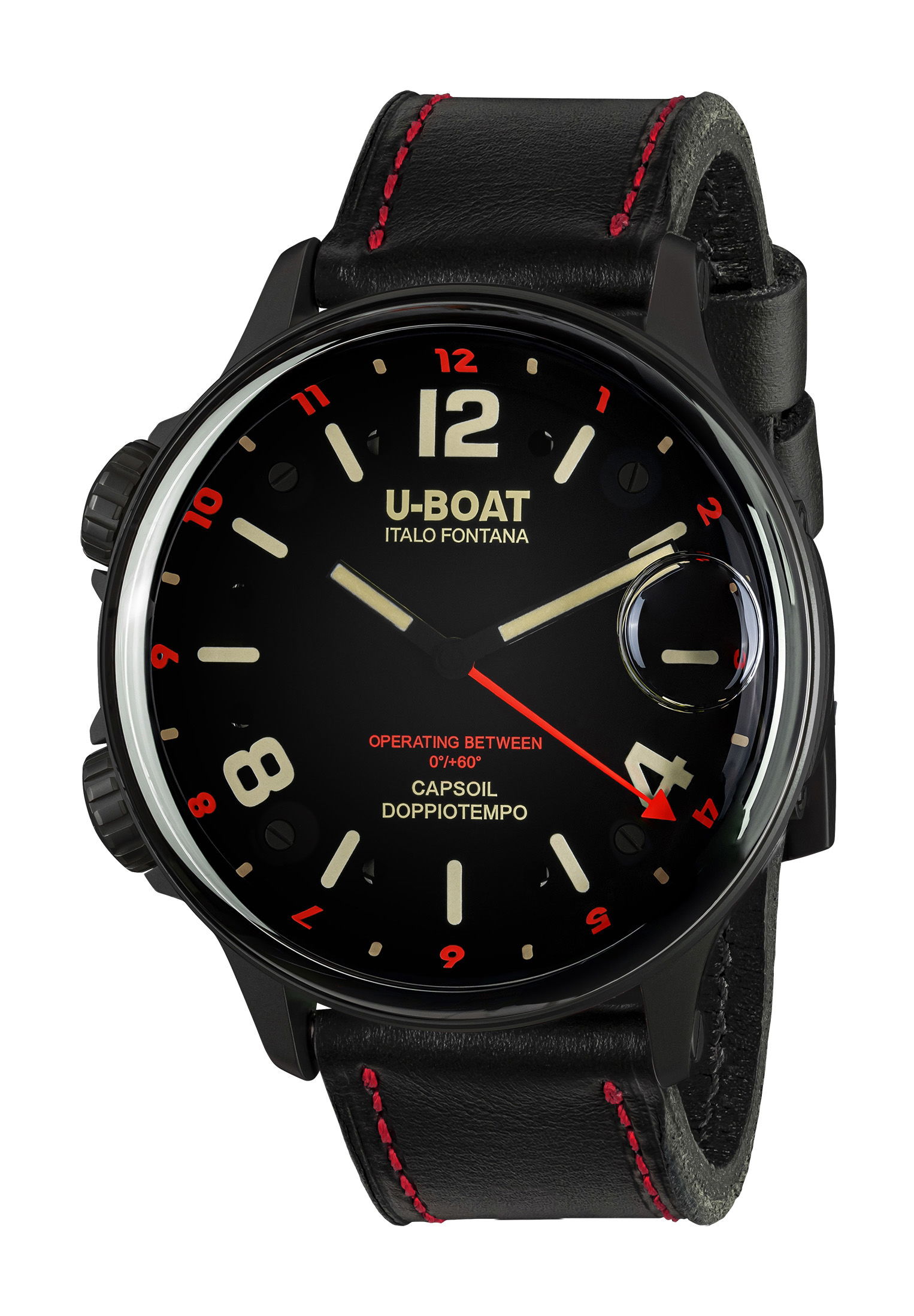 U Boat Capsoil Doppiotempo 55 DLC Red watch