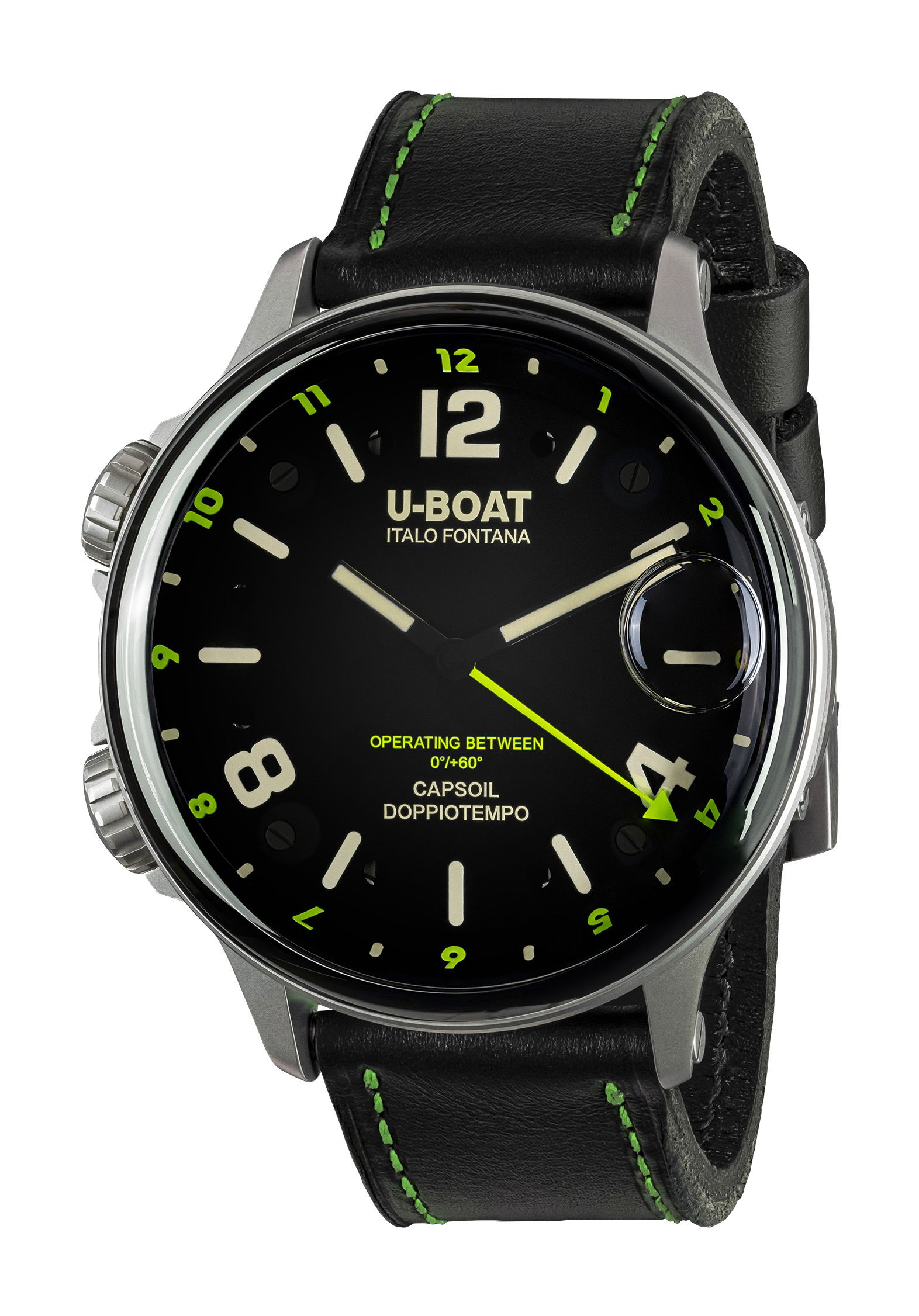 U Boat Capsoil Doppiotempo 55 SS Green watch