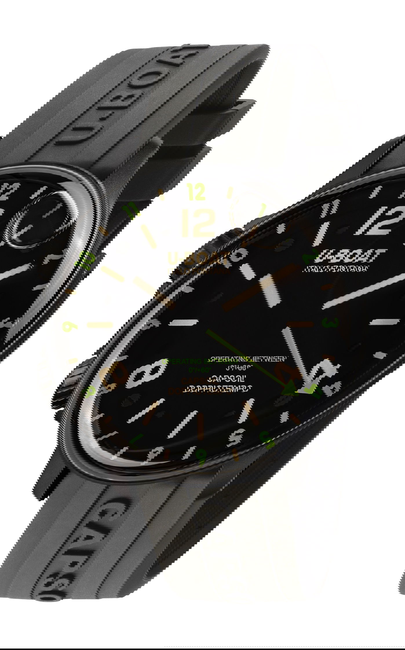 U Boat Capsoil Doppiotempo 45 DLC Green Rehaut watch