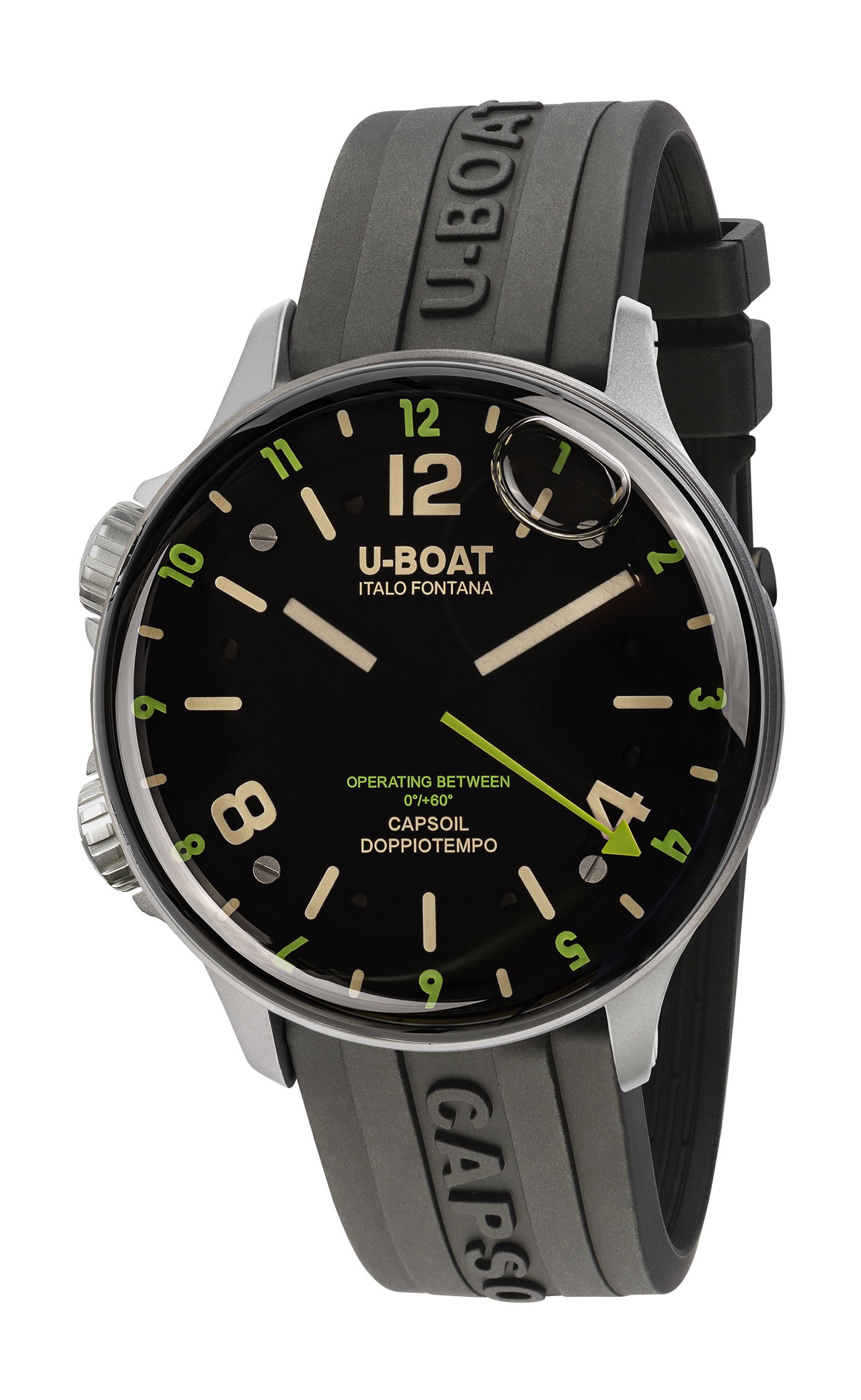 U Boat Capsoil Doppiotempo 45 SS Green Rehaut watch
