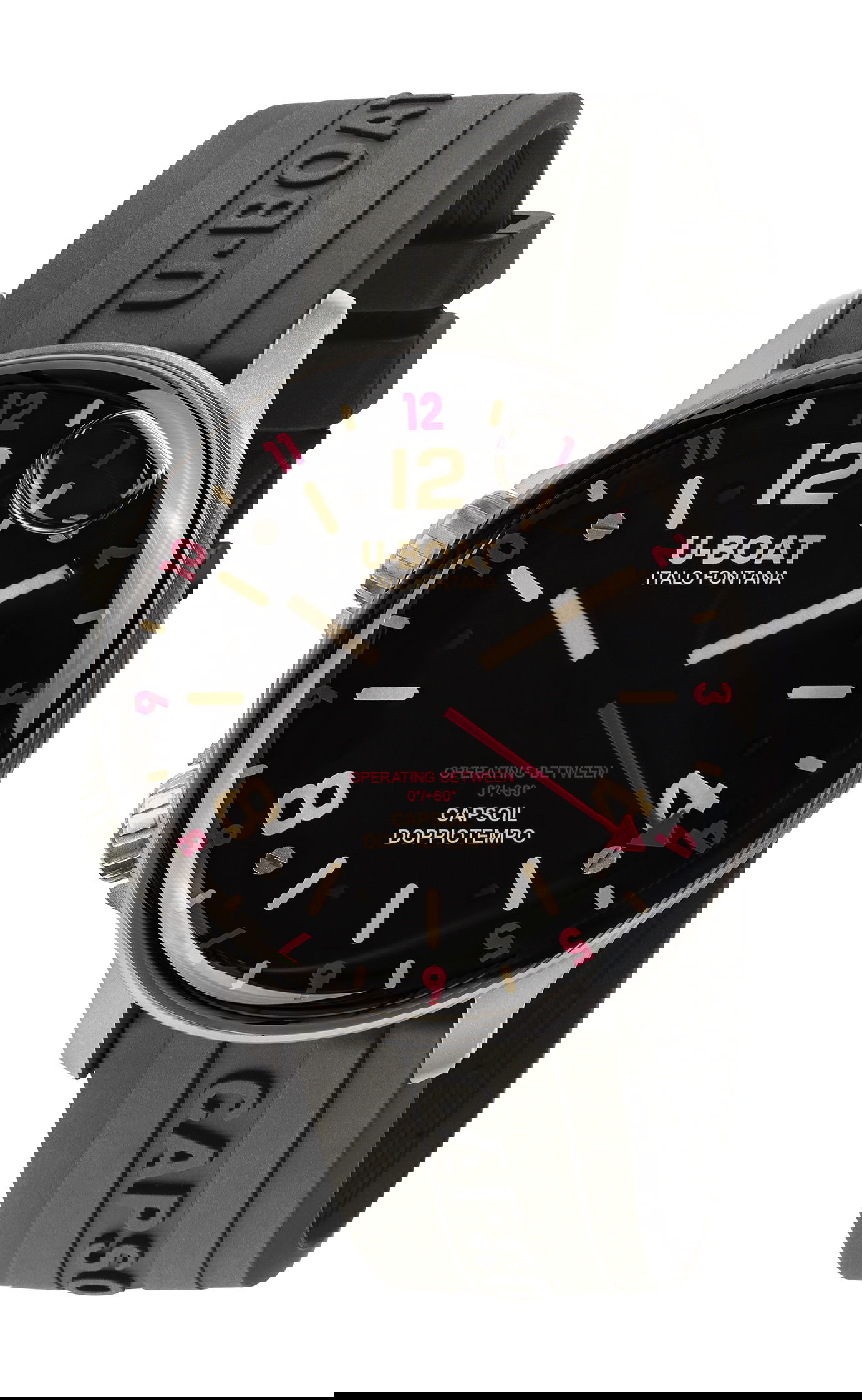 U Boat Capsoil Doppiotempo 45 SS Red Rehaut watch