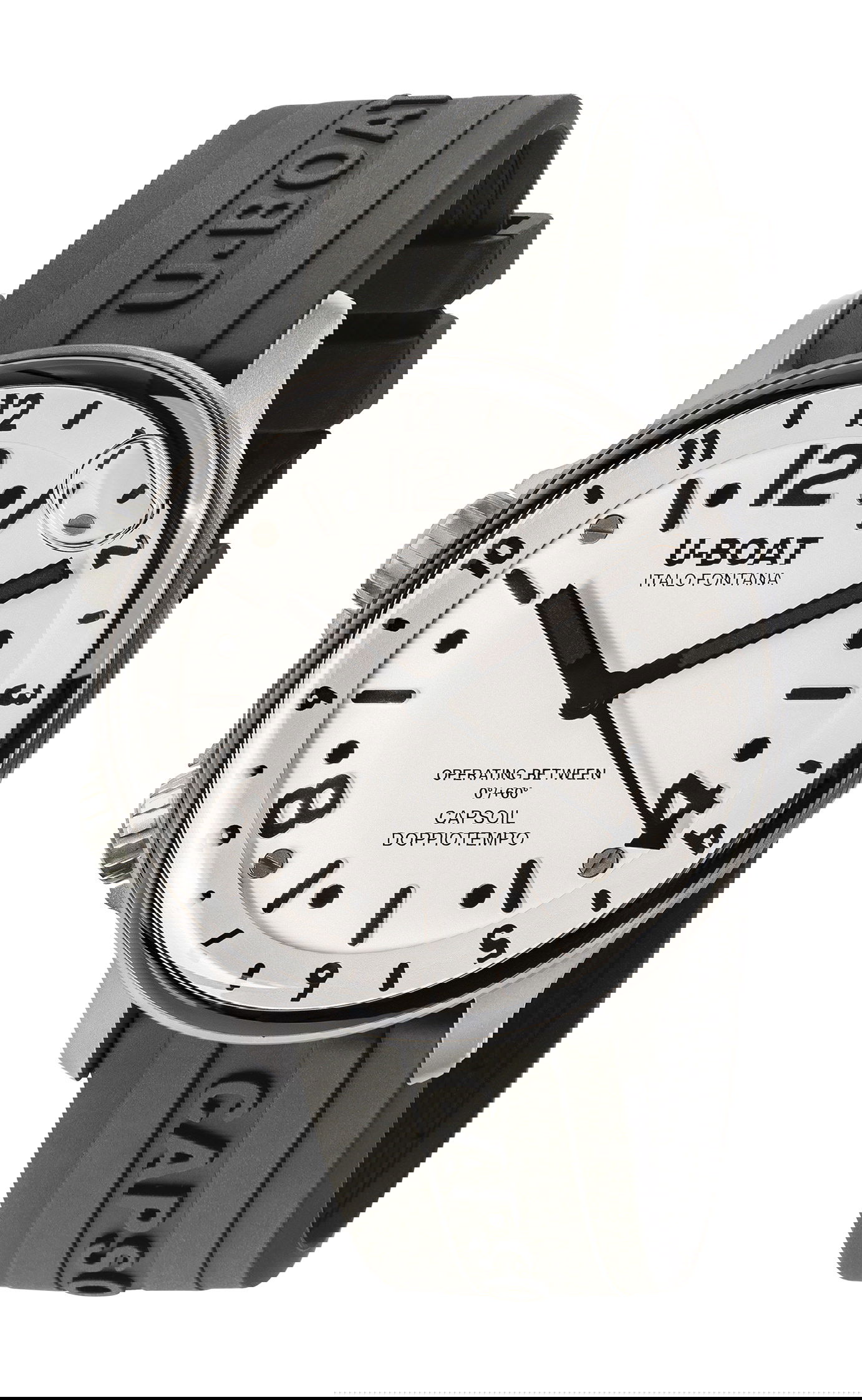 U Boat Capsoil Doppiotempo 45 SS White watch