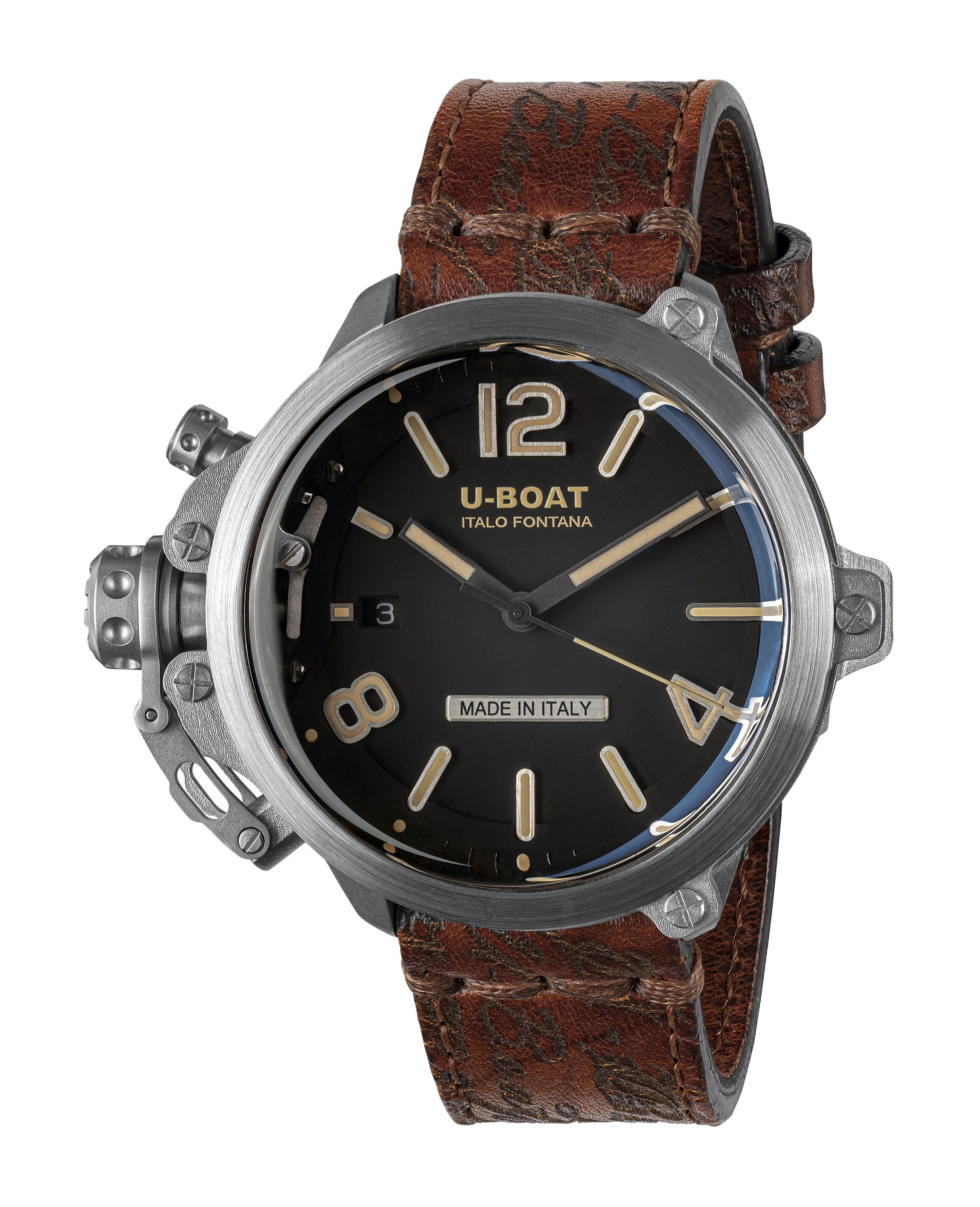 U Boat Capsule 45 SS BK BE watch