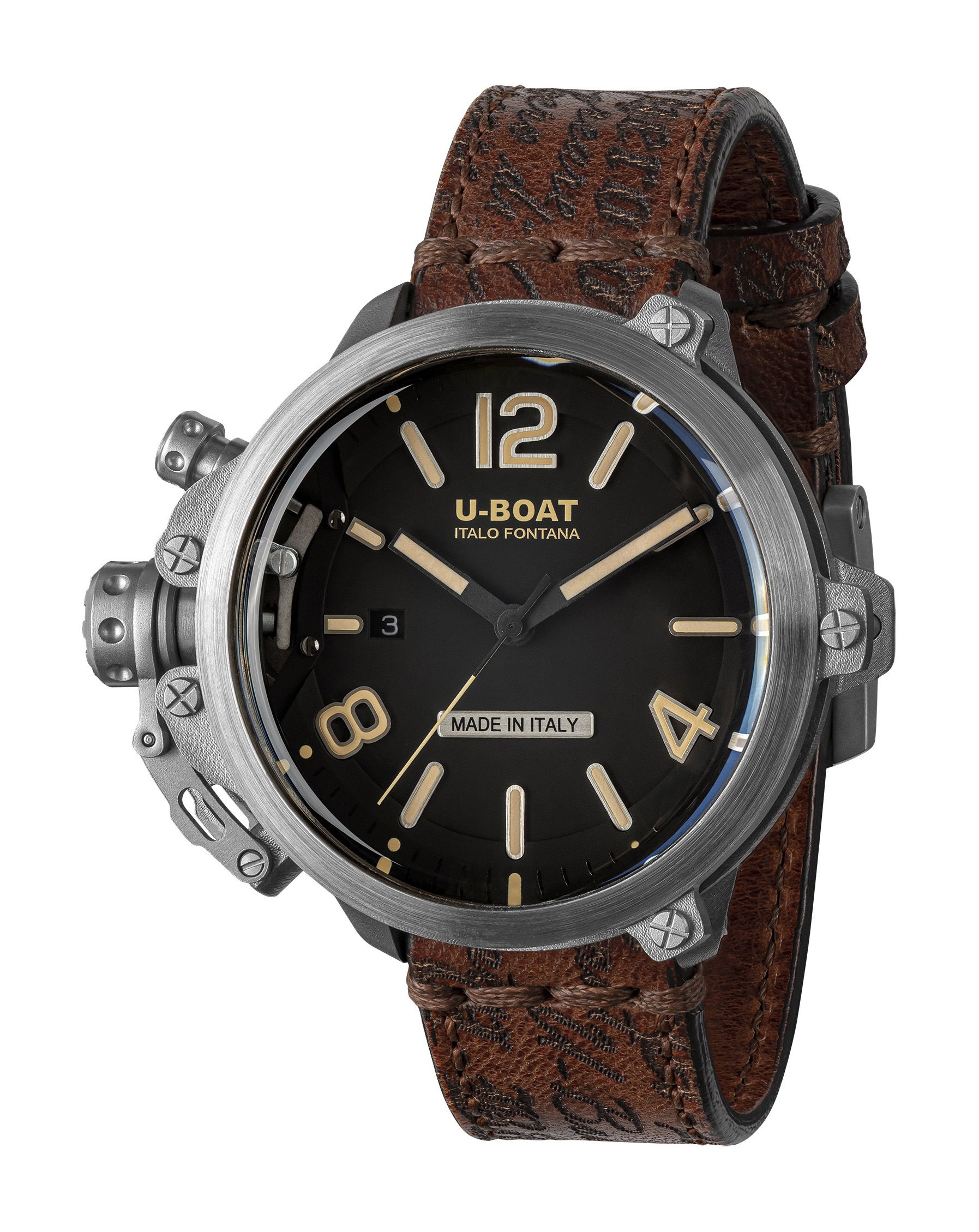 U Boat Capsule 50 SS BK BE watch