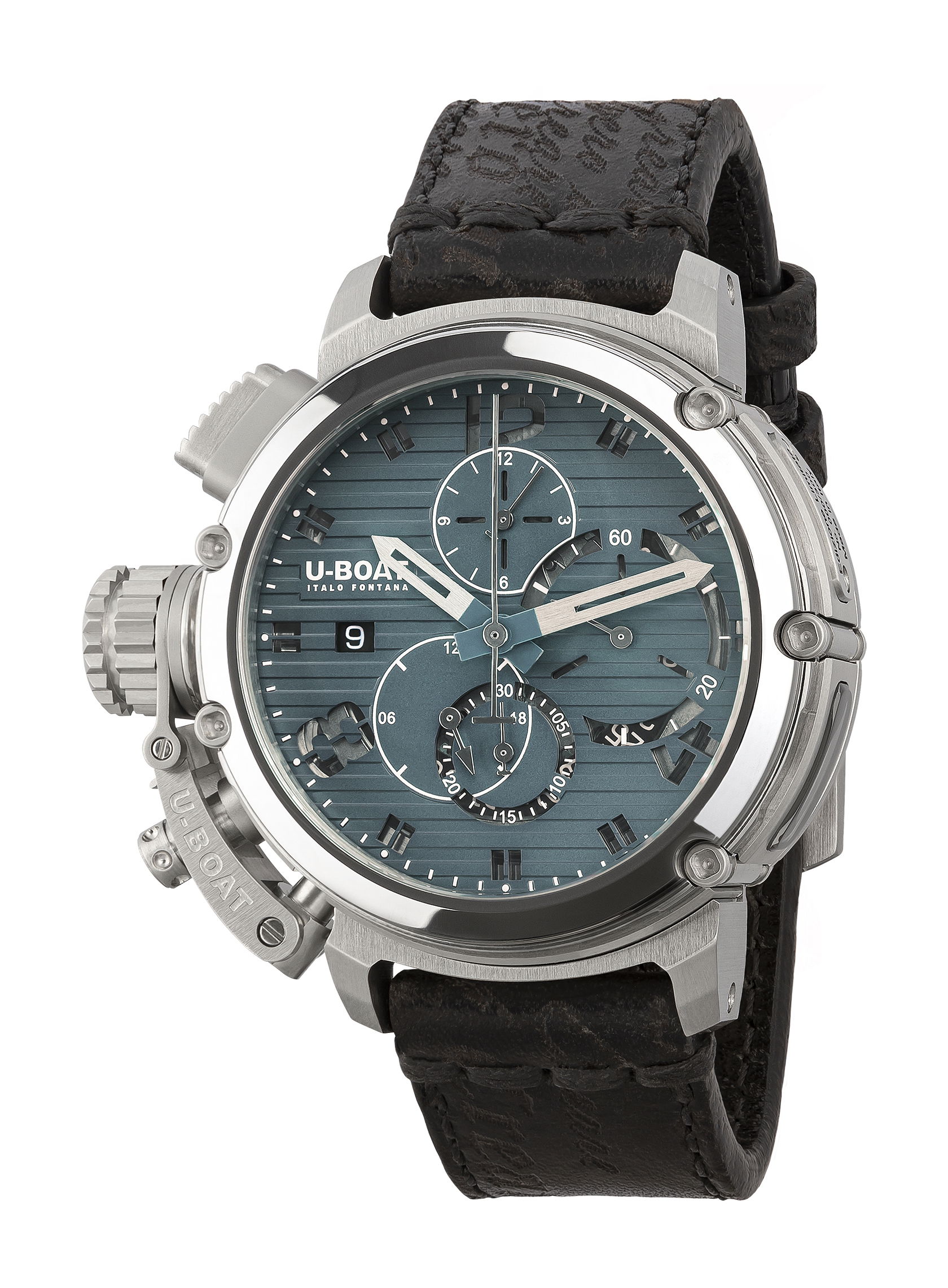 U-Boat Chimera 46 Chrono SS Blu luxury timepiece - detailed view