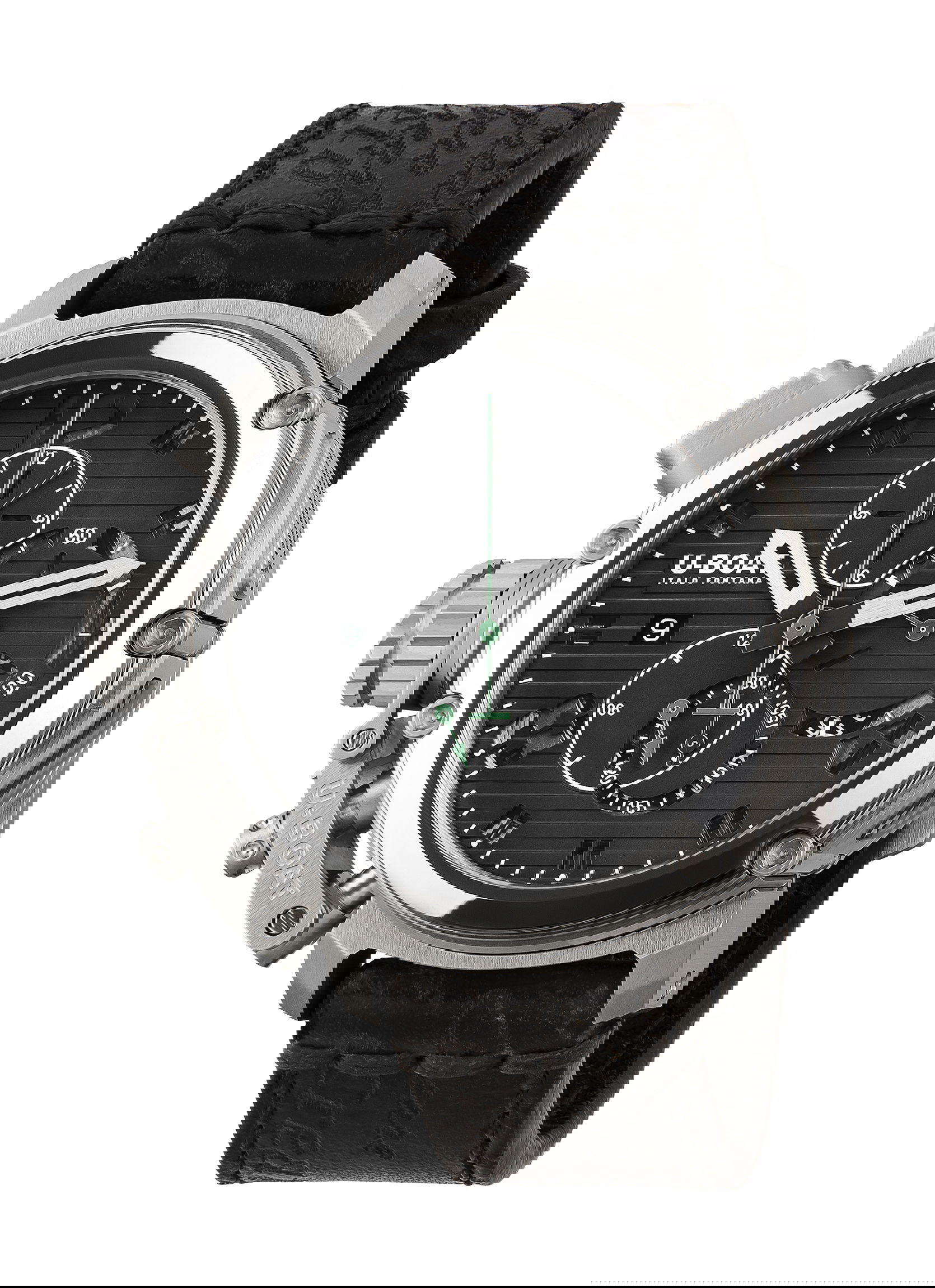 U-Boat Chimera 46 Chrono SS Nero luxury timepiece - detailed view