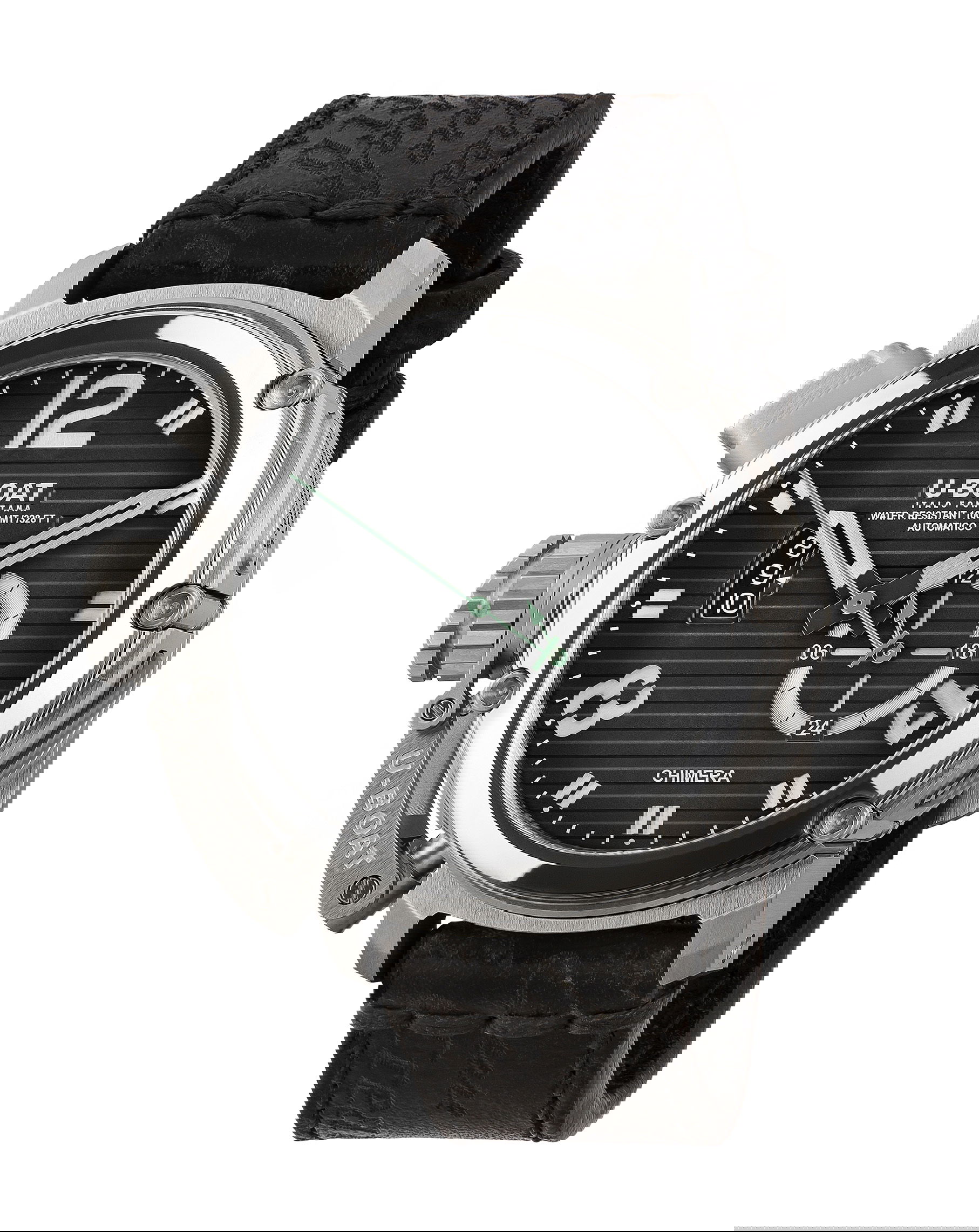 U-Boat Chimera 46 SS Nero luxury timepiece - detailed view