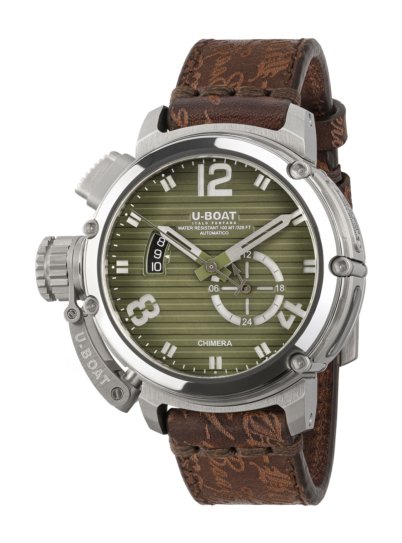 U-Boat Chimera 46 SS Verde luxury timepiece - detailed view