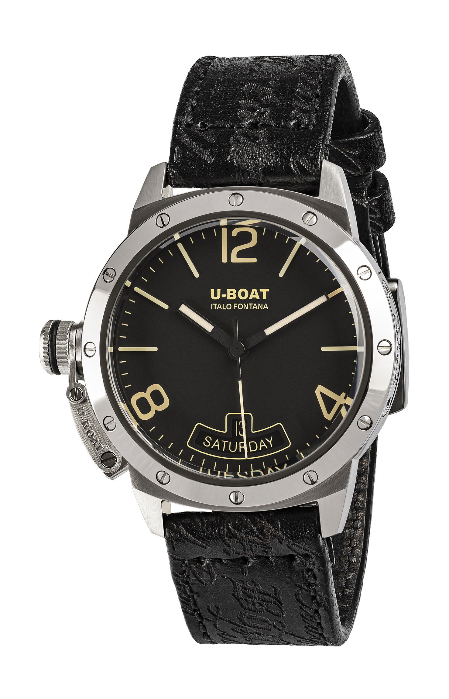 U-Boat Classico 40 Vintage Screws luxury timepiece - detailed view