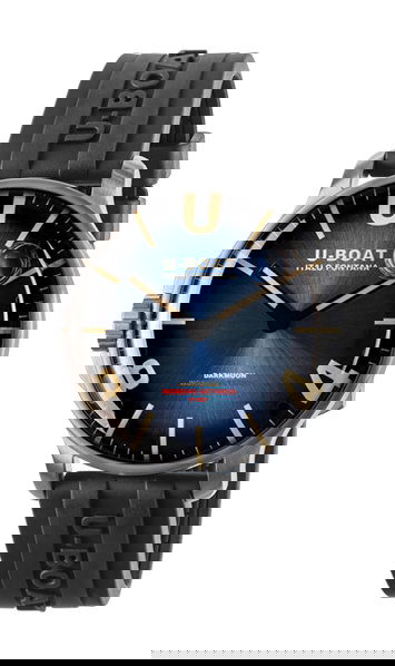 U-Boat Darkmoon 44 Blue SS Soleil luxury timepiece - detailed view