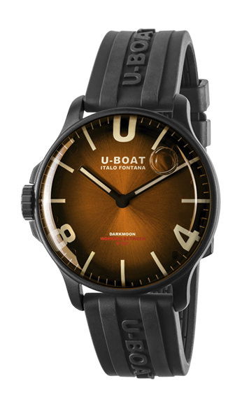 U-Boat Darkmoon 44 Brown IPB Soleil luxury timepiece - detailed view