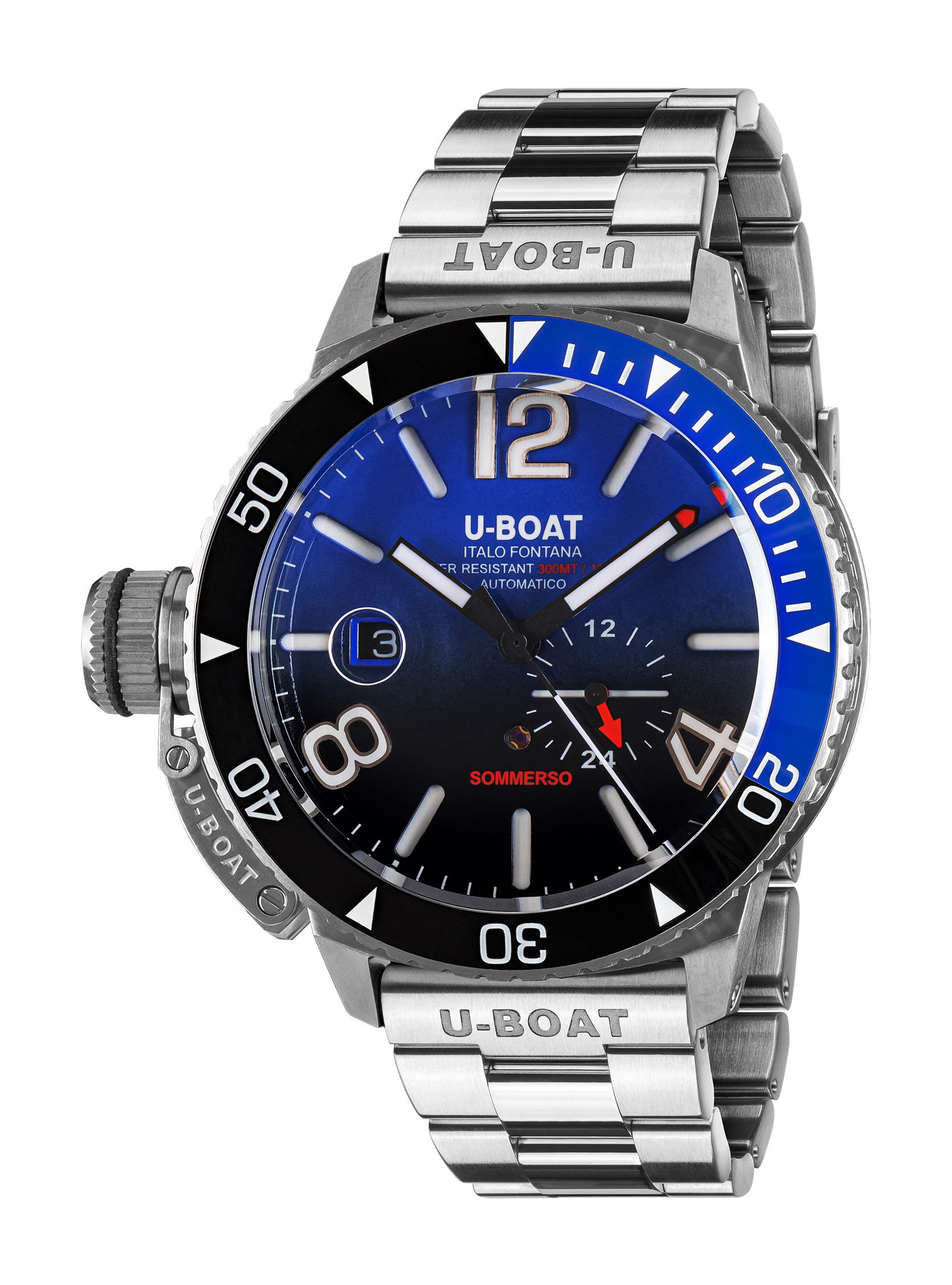 U-Boat Somerso Ceramic Blue/MT luxury timepiece - detailed view
