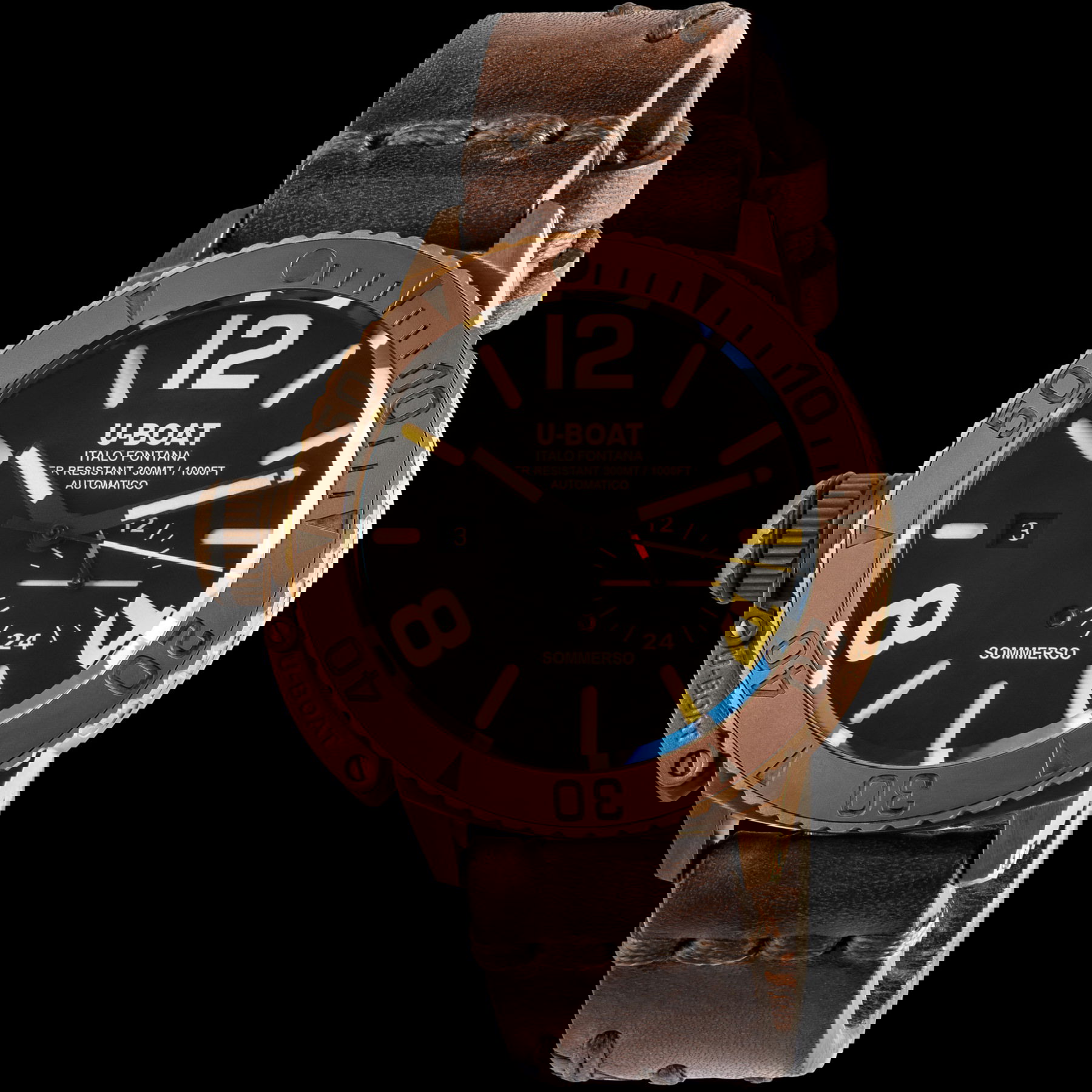 U-Boat Sommerso Bronze Ceramic Bezel - View 3