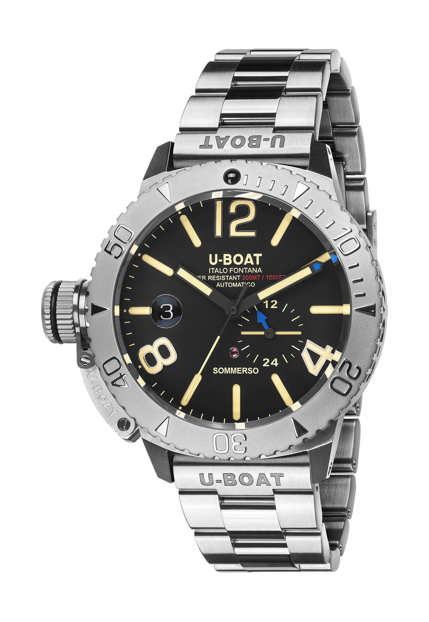 U-Boat Sommerso/A Bracelet 46 luxury timepiece - detailed view
