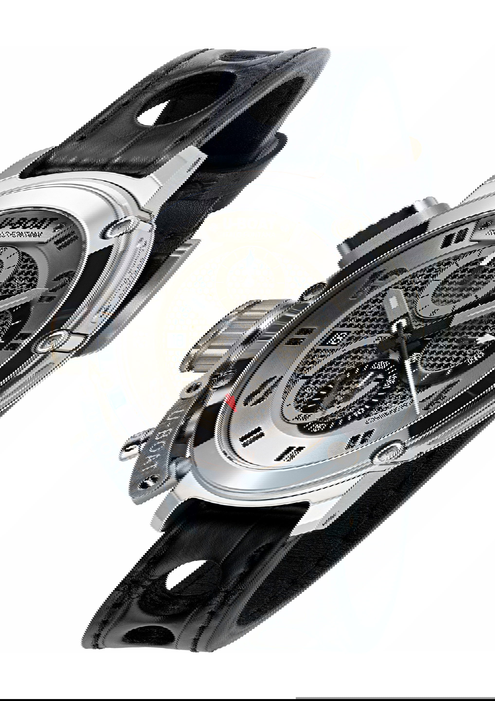 U-Boat Chimera 46 Net Tungsten luxury timepiece - detailed view