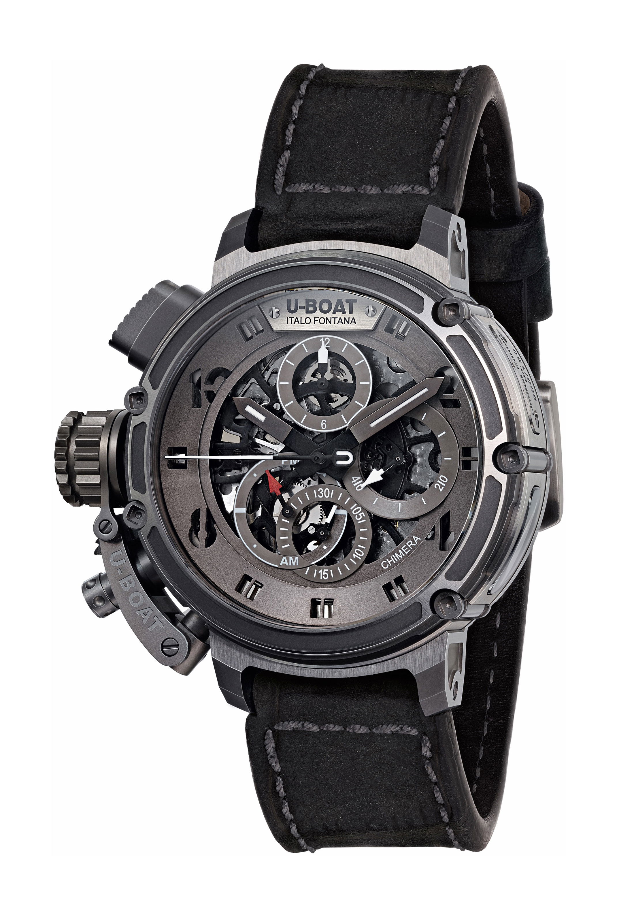 U-Boat Chimera 46 Titanio Skeleton luxury timepiece - detailed view